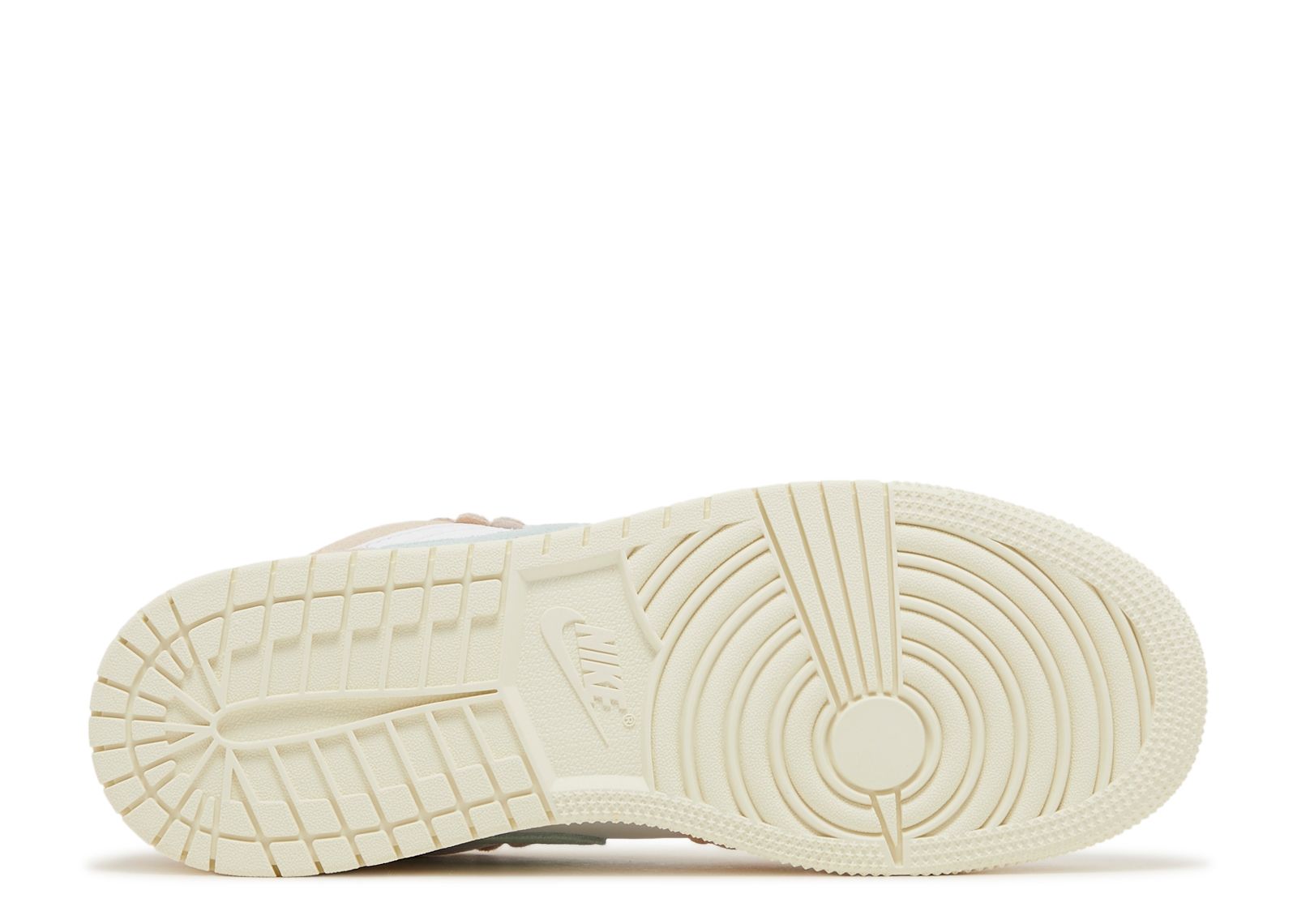 Nike Low-Top Suede Sneakers in Beige, White & Mint scalloped edge men 7 jordan 1 Air Jordan 1 Low SE  main image 4