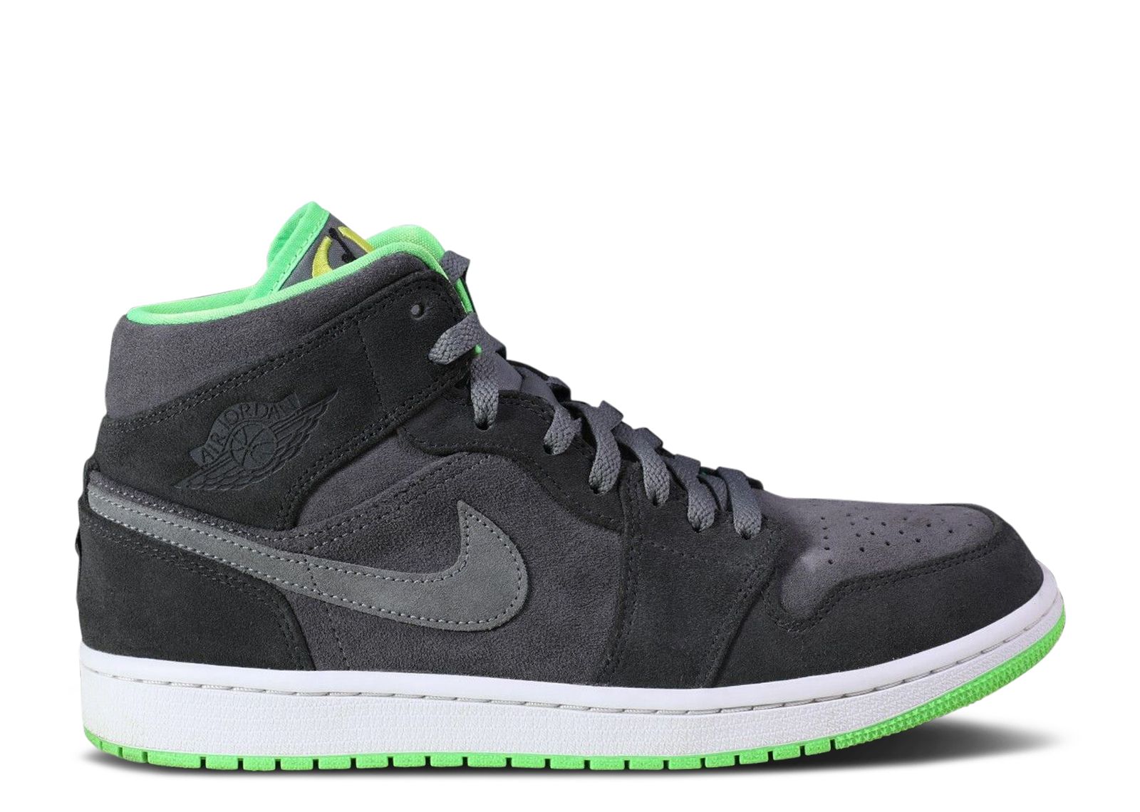 Jordan 1 Mid Oregon Ducks Track Field PE Air Jordan DQ0559 1115084 XC anthracite light graphite smoke grey Flight Club