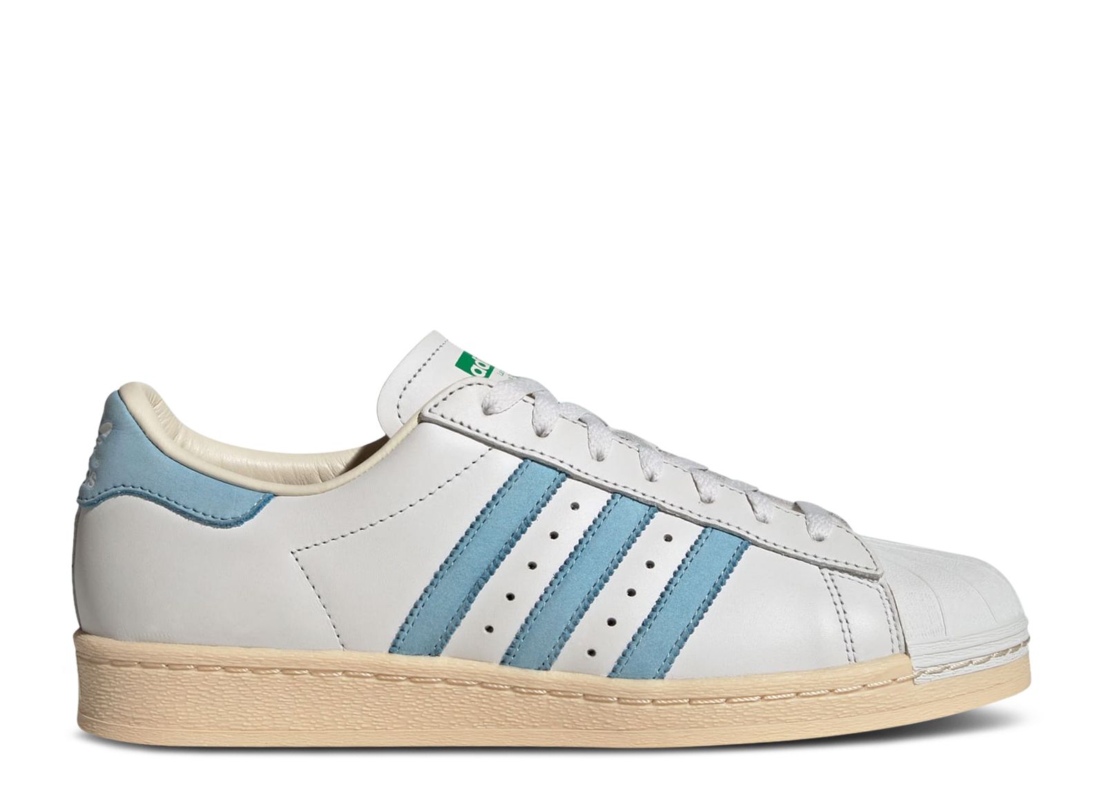 Superstar 82 'Crystal White Clear Blue' - Adidas - ID2151 - crystal white/ clear blue/green | Flight Club