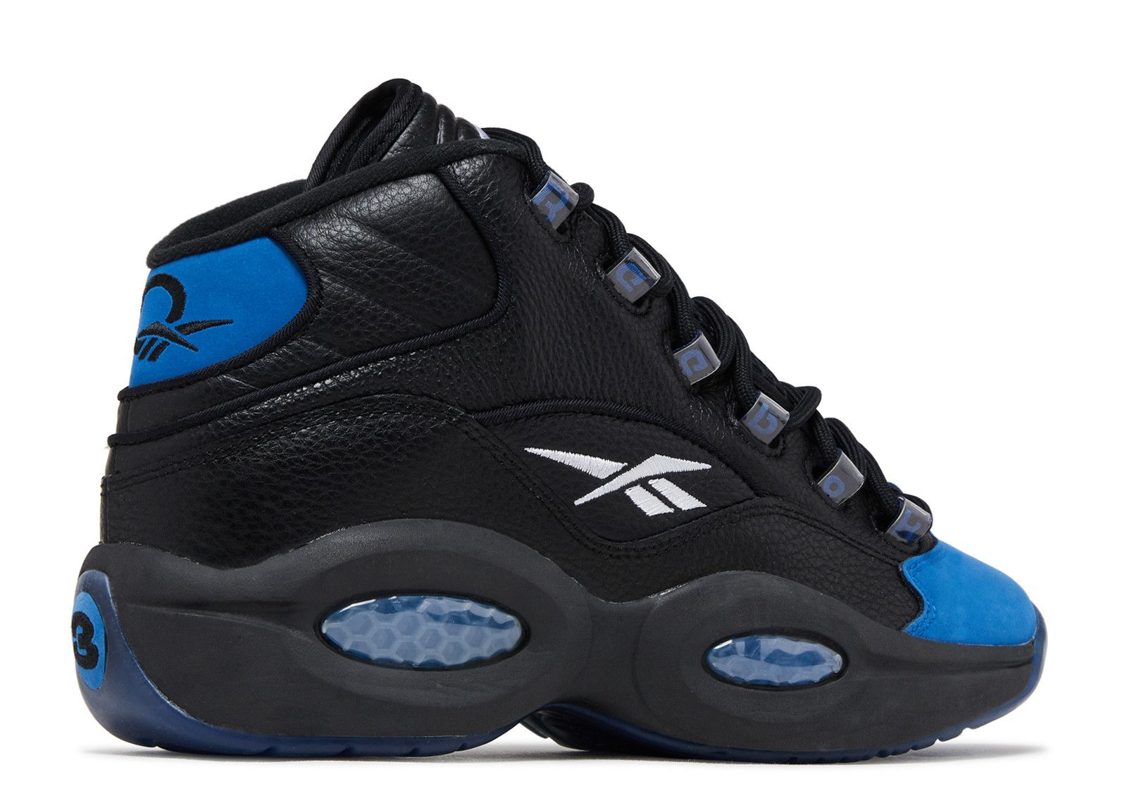 Question Mid 'Black Vector Blue' - Reebok - 100033164 - core
