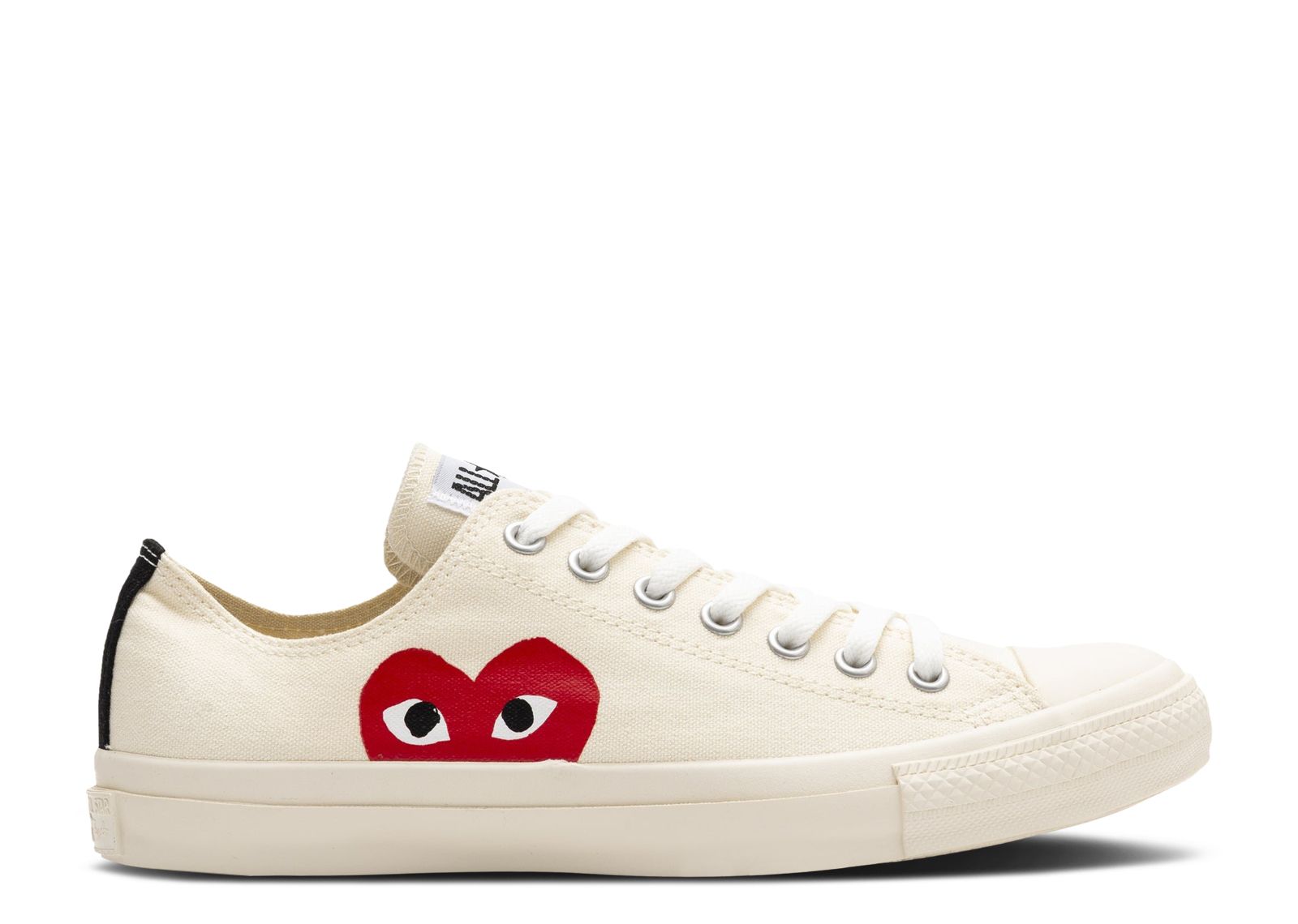 Converse x Play Comme des Garcons Chuck 70 Low Top White Size 4.5 Unisex Canvas Shoes