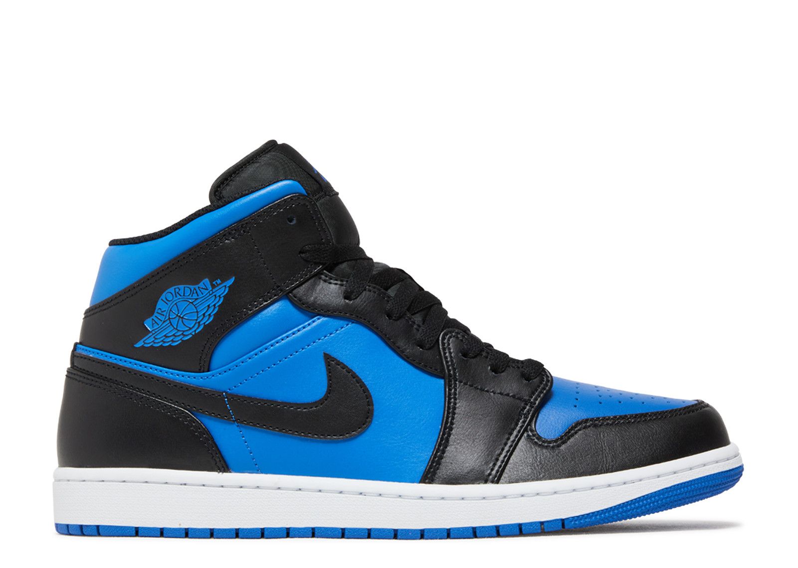 Jordan 1 Mid 'Black Royal Blue'