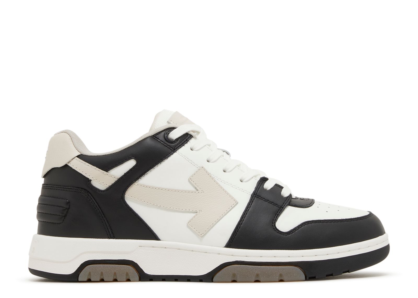 Off White Out Of Office 'Black Beige' - Off White - OMIA189S22LEA001 ...