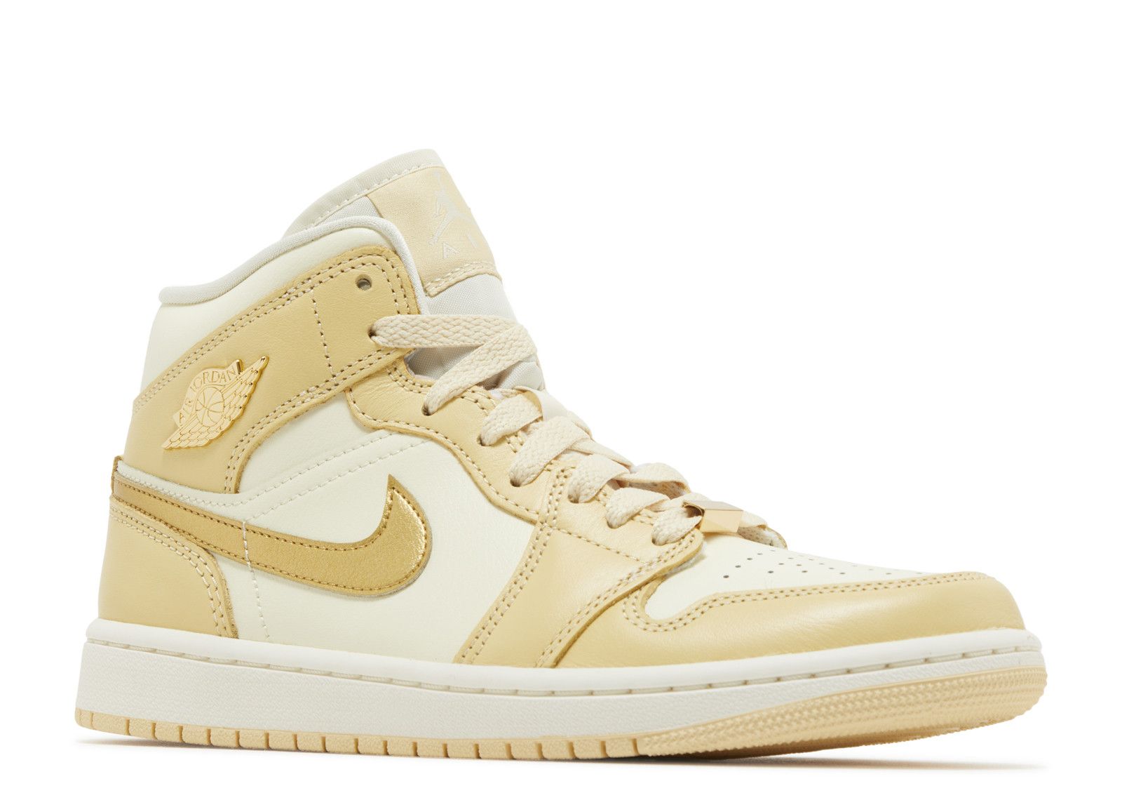 Wmns Jordan 1 Mid ‘Pale Vanilla Gold’
