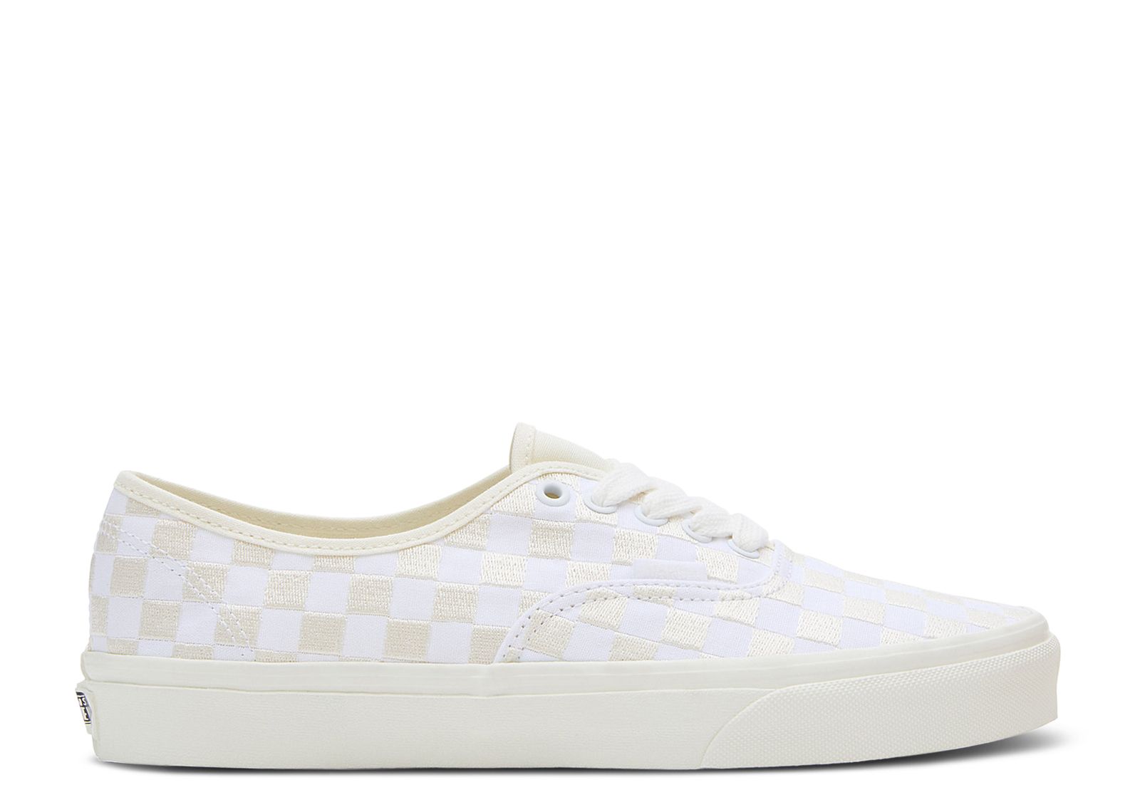 Authentic 'Embroidered Checkerboard - White'