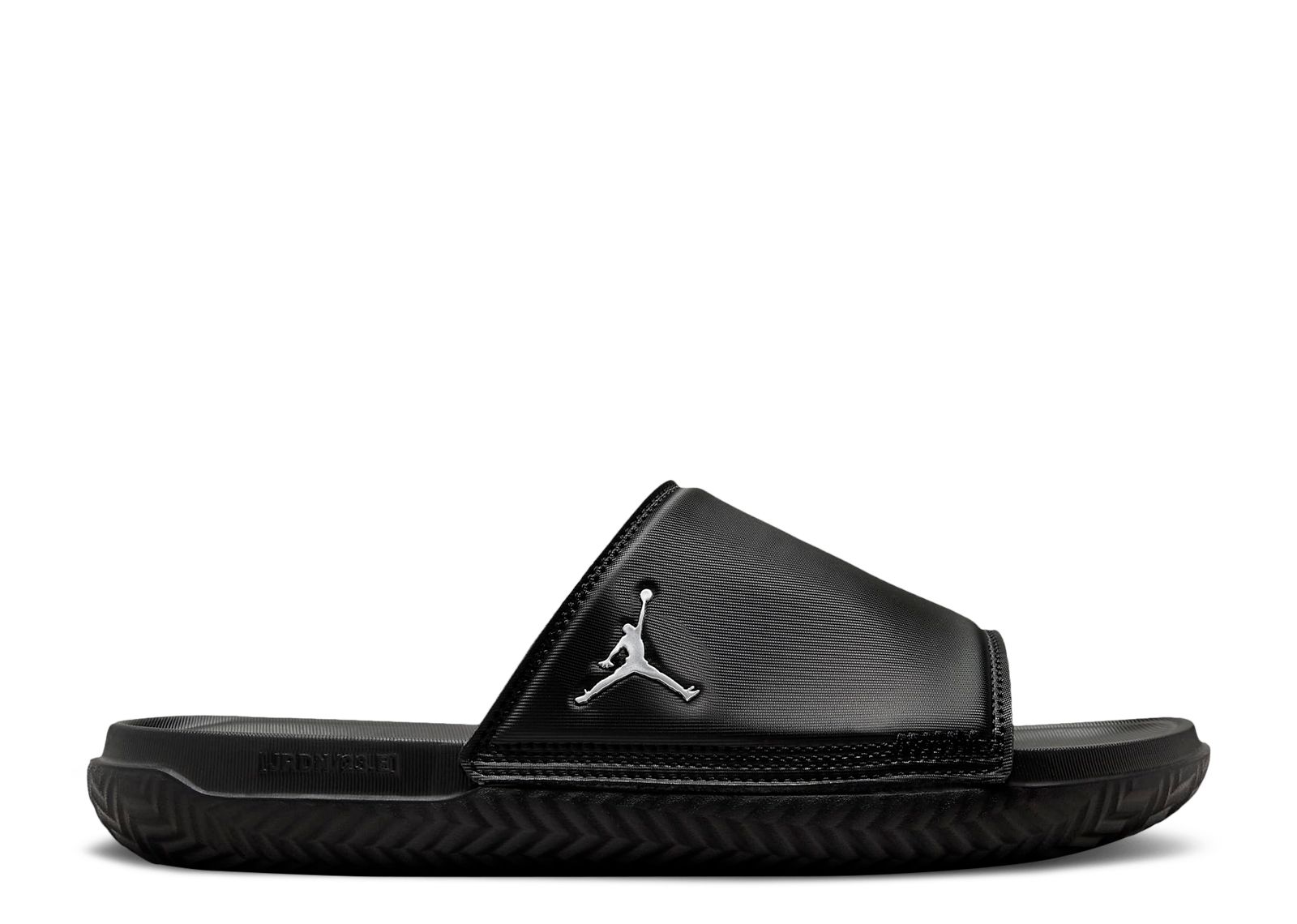 Jordan Play Slide 'Black Metallic Silver'