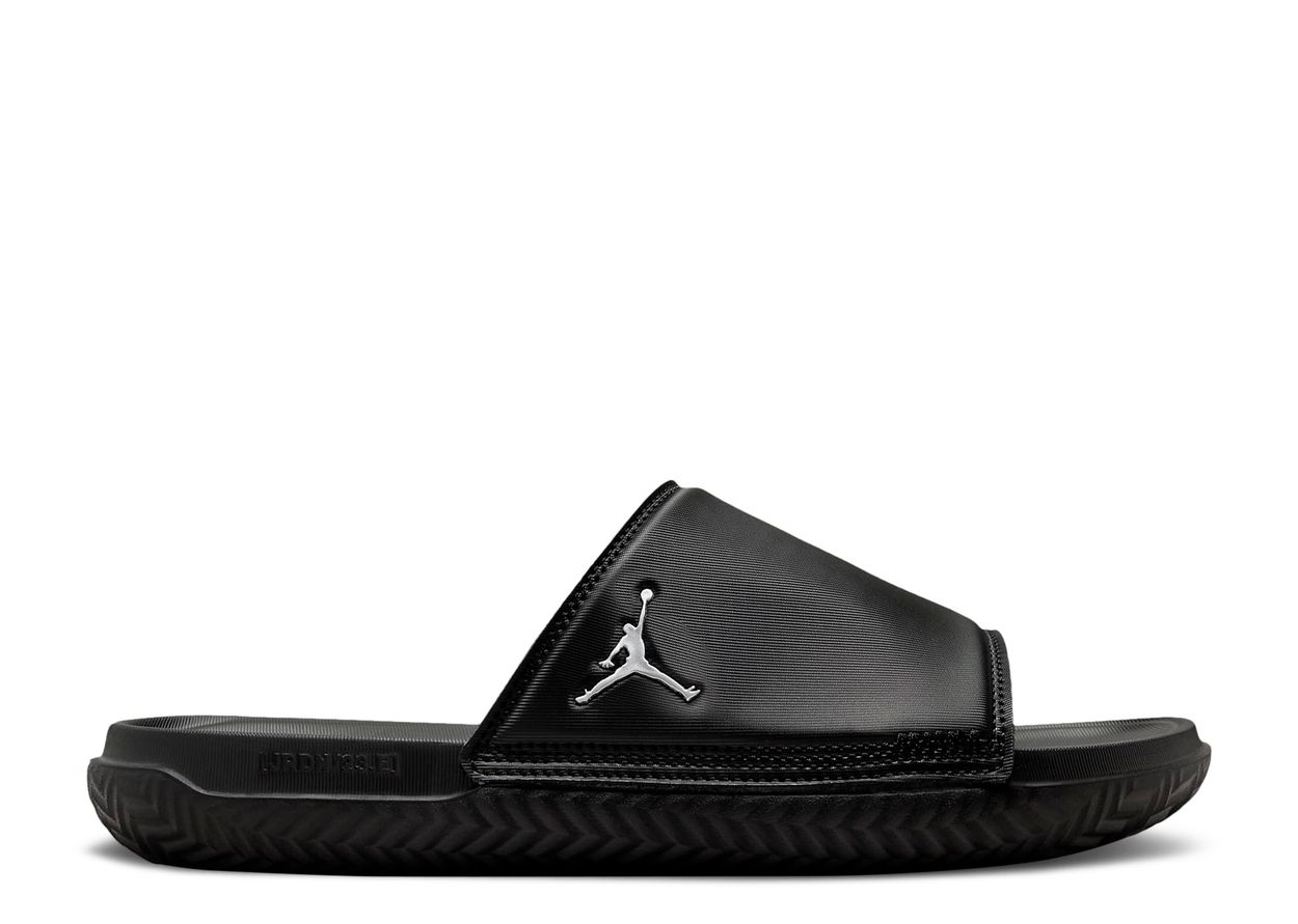 Jordan Play Slide 'Black Metallic Silver'