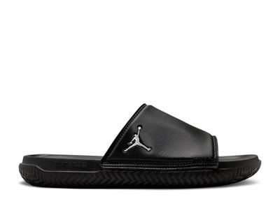 Jordan Play Slide 'Black Metallic Silver'