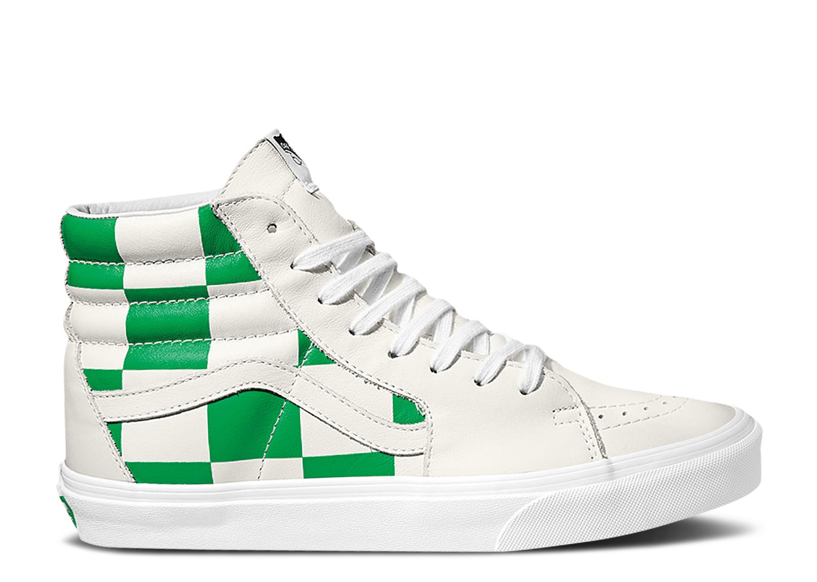 Sk8-Hi 'Leather Check - True White Fern Green'