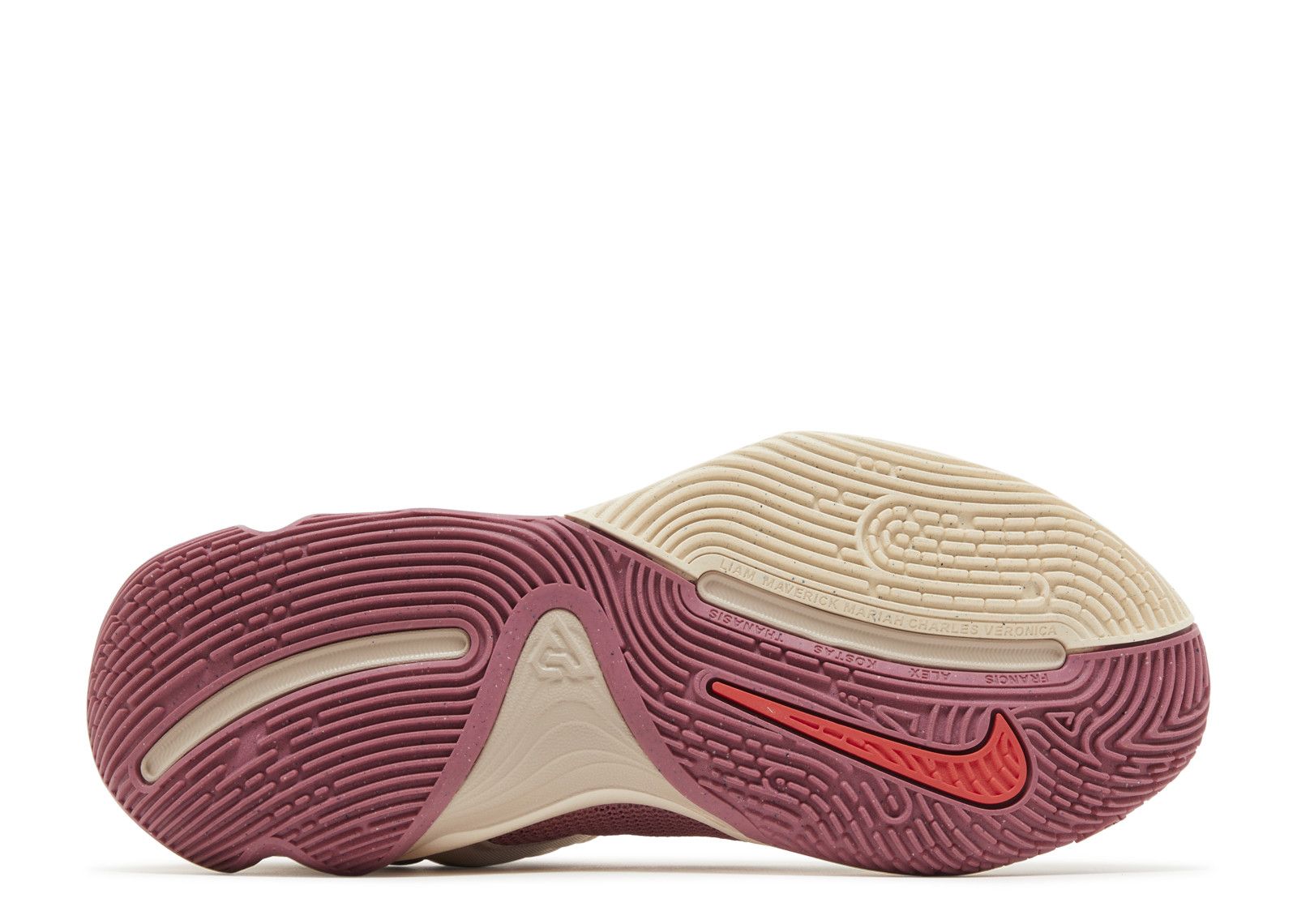 Nike Giannis Immortality 3 Shoes DZ7533-200 Fossil Stone Desert Berry Mens 10.5 Nike Giannis Immortality 3 Fossil Stone Celestial Gold  main image 2