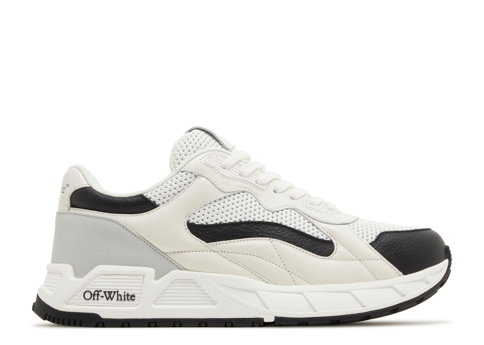 Off White Runner B Sneaker White Black Off White OMIA289F23LEA001 0110 white black Flight Club