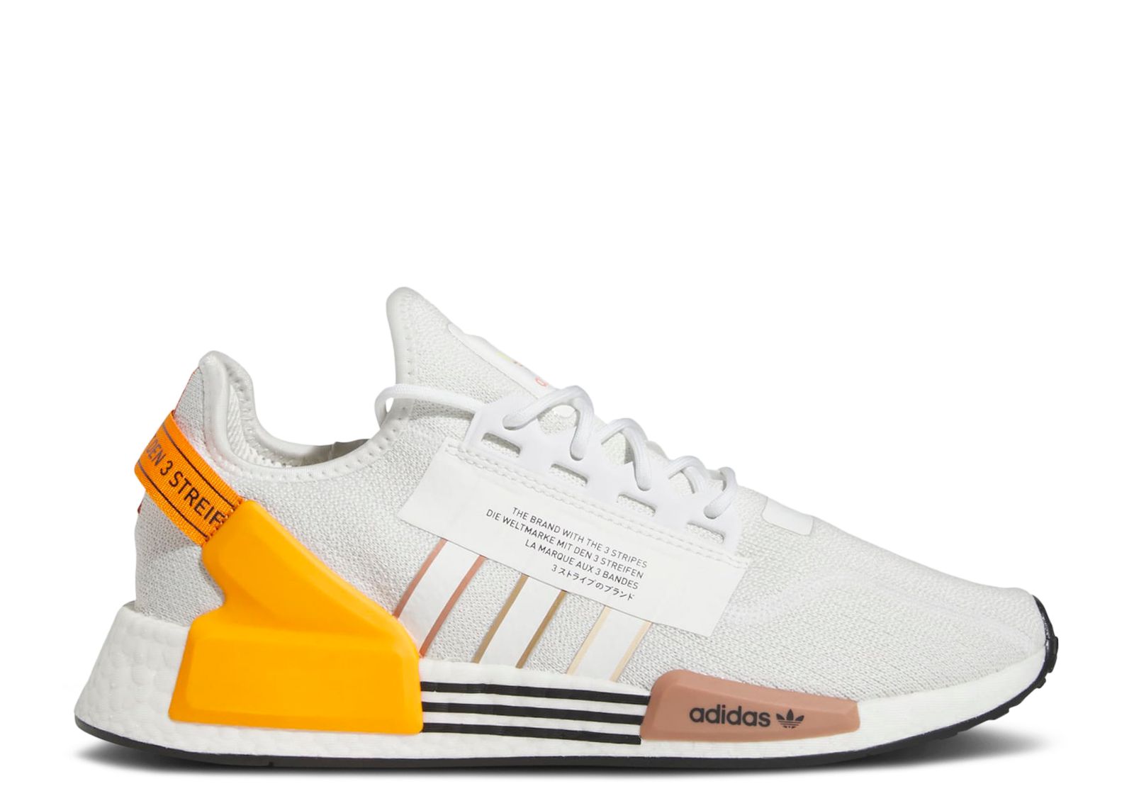 Adidas nmd white orange online