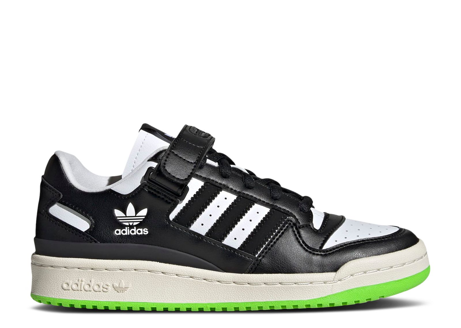 Wmns Forum Low 'Black Neon Green' - Adidas - HQ4425 - core black/core ...