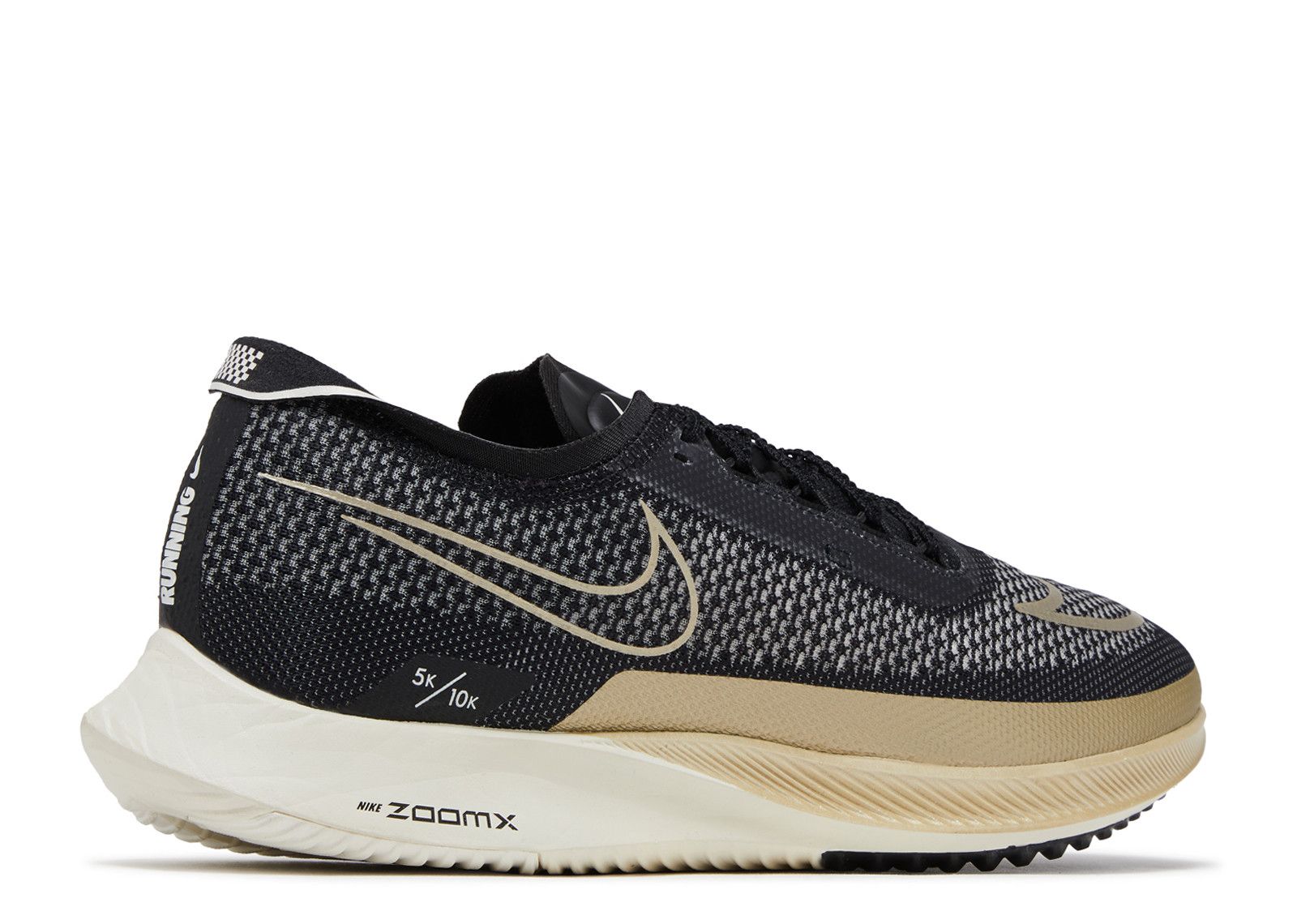 Nike ZoomX Streakfly Running Racing Athletic Shoes Black Gold DJ6566 Men Size 15 Nike ZoomX Streakfly Black Metallic Gold Grain for Sale  main image 4