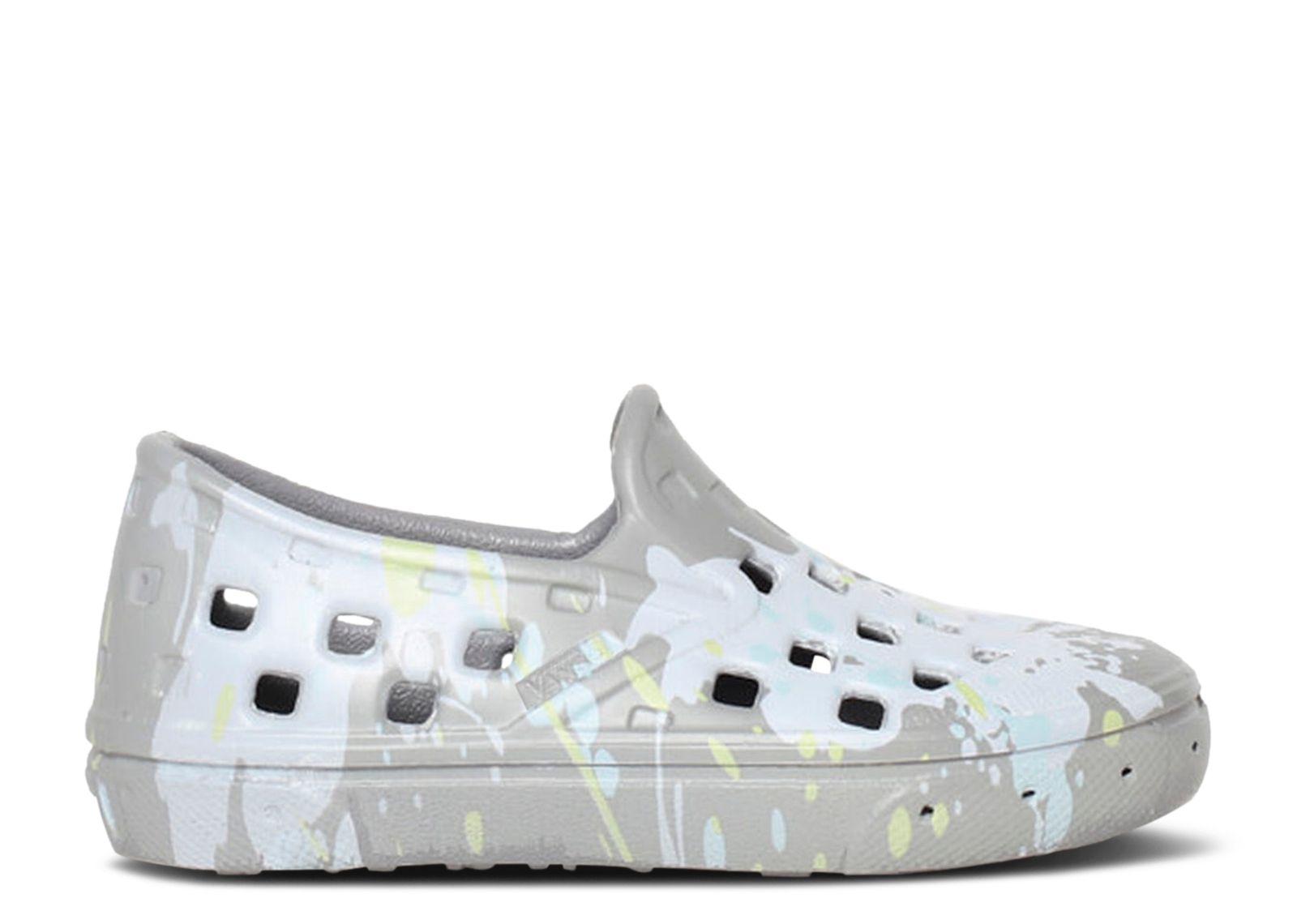 Trek Slip-On Toddler 'Paint Splatter - Frost Grey'