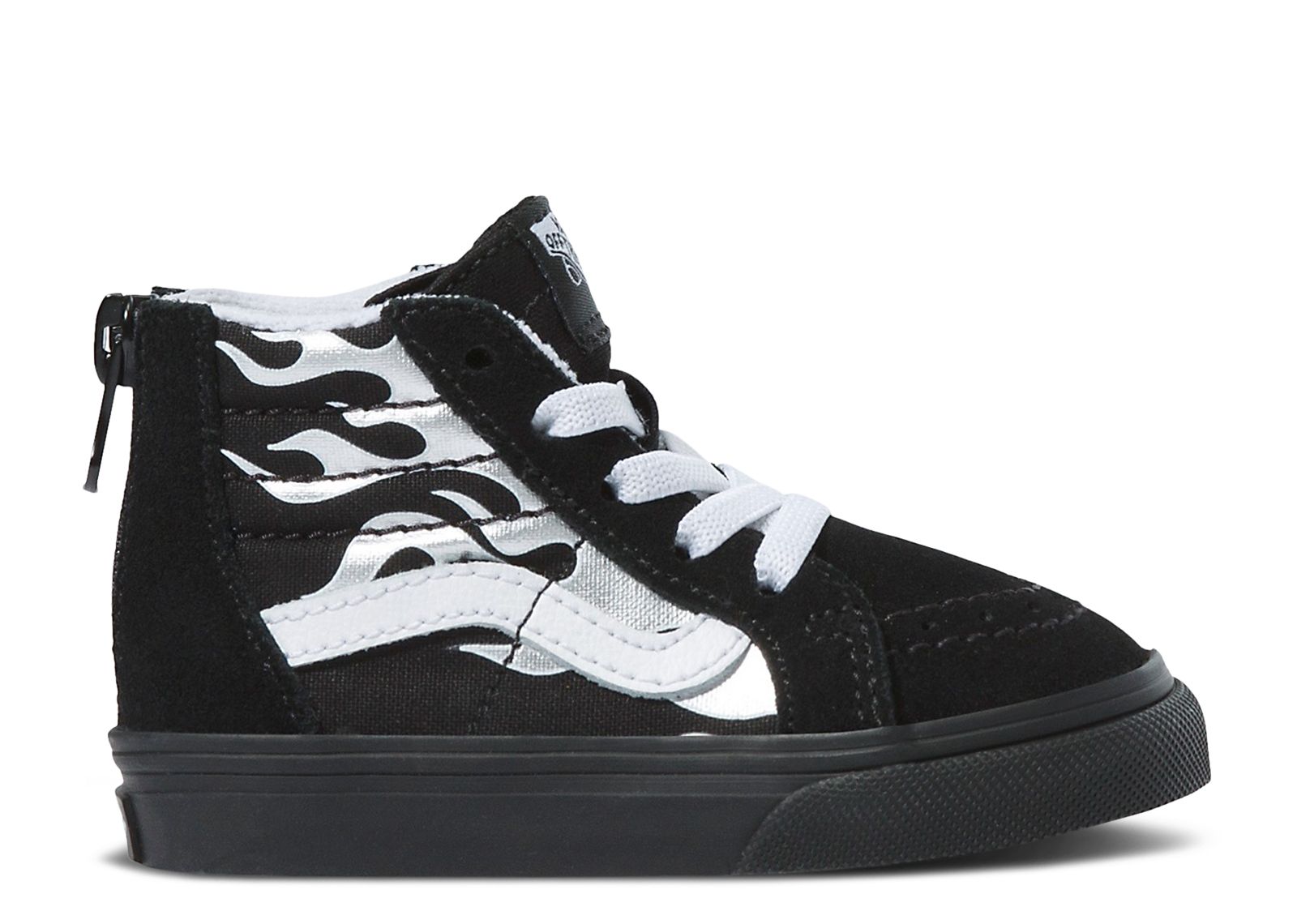 Sk8-Hi Zip Toddler 'Metallic Flame - Black Silver'