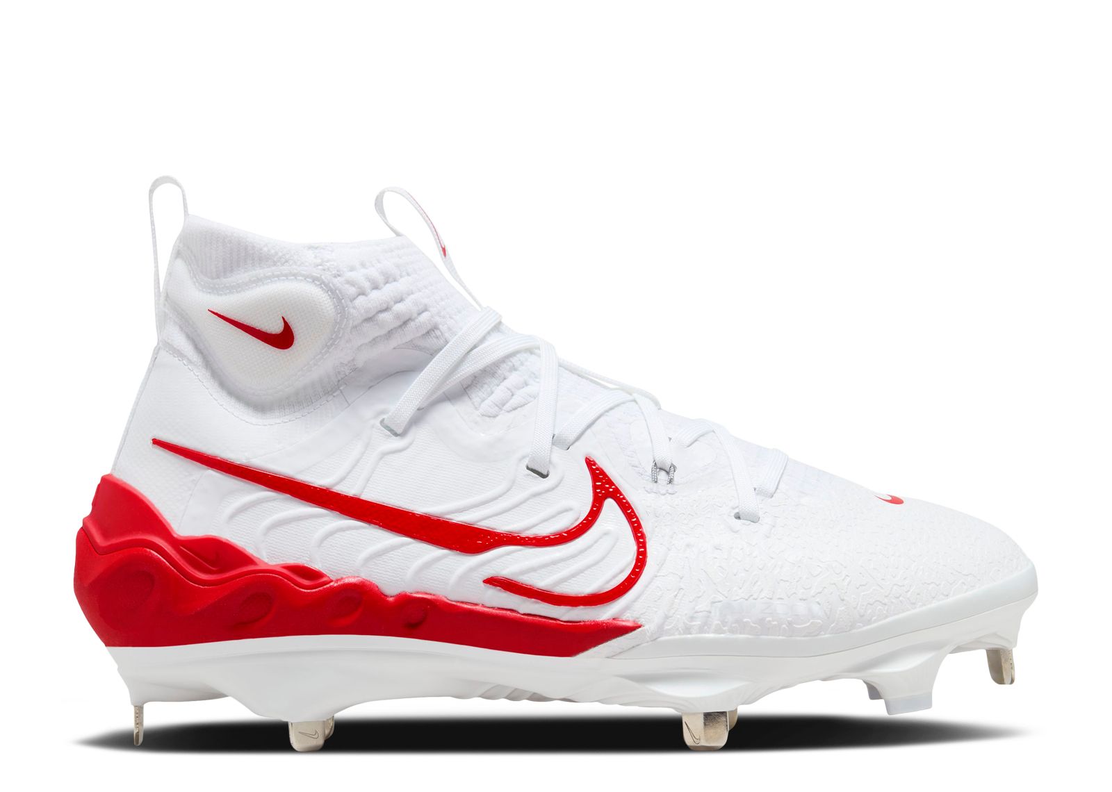 Nike Alpha Huarache NXT Baseball Cleats DJ6517-104 White University Red Nike Alpha Huarache NXT Baseball Cleats Size 8 DJ6517-104  main image 4