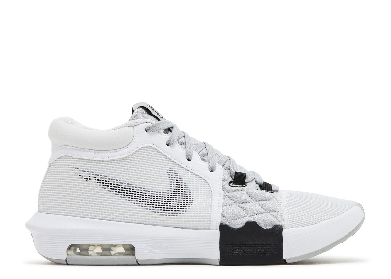 Size 11.5 - Nike LeBron Witness VIII White Light Smoke Grey Sneakers NIKE LeBron Witness 8 FB2239 100 - Shiekh main image 4