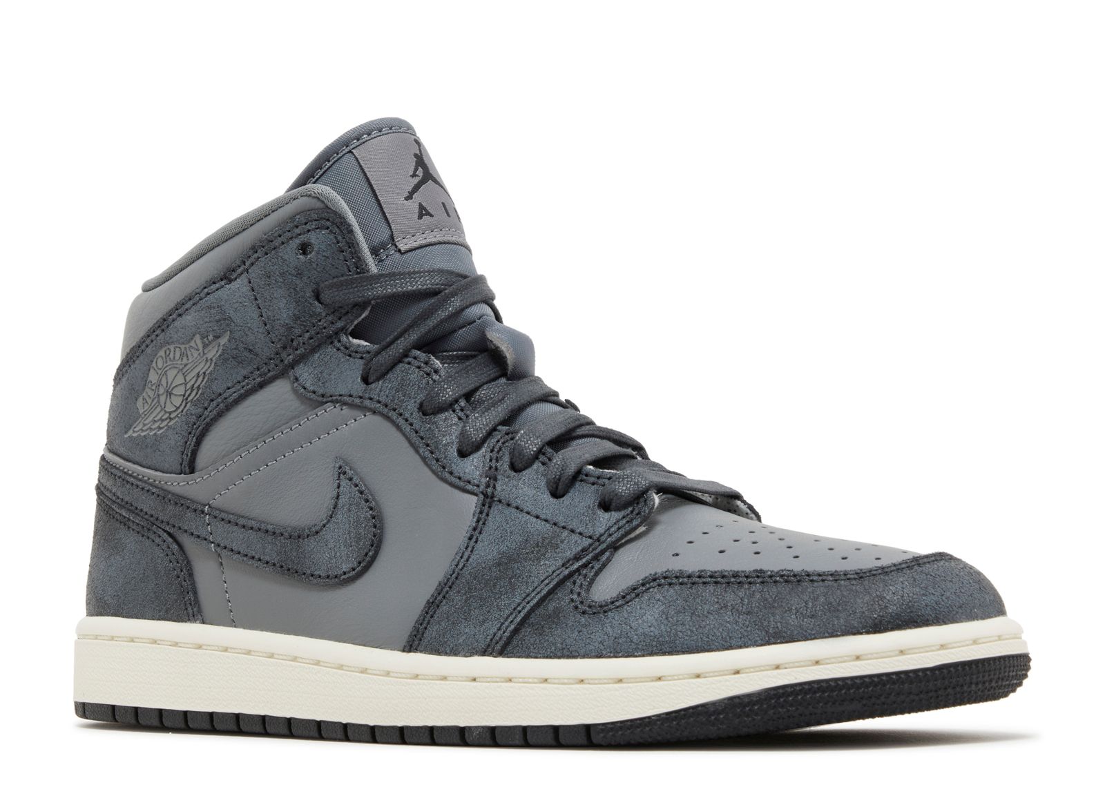 Wmns Jordan 1 Mid 'Distressed Smoke Grey' - Air Jordan - FJ3448