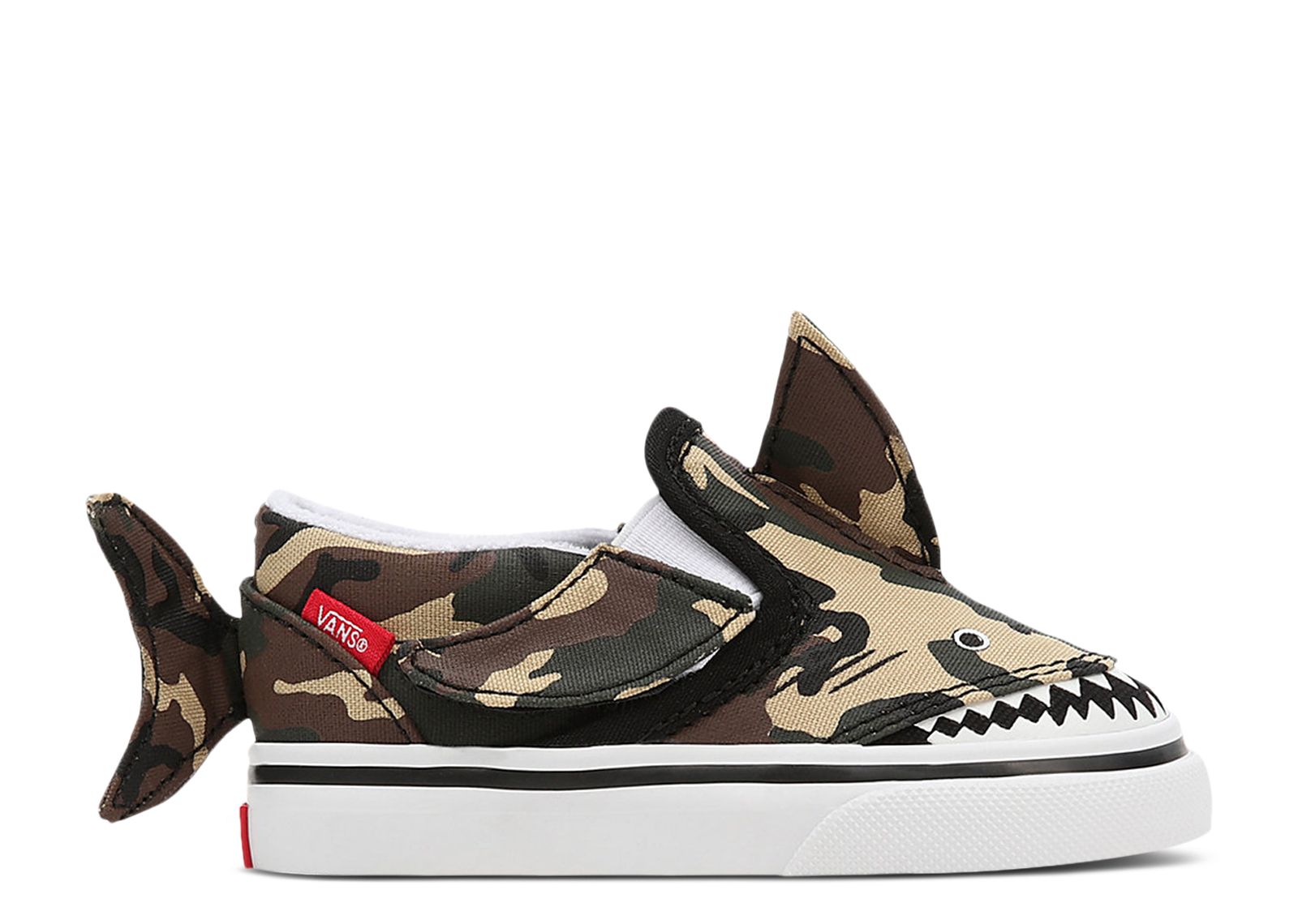 Slip-On V Toddler 'Camo Shark'