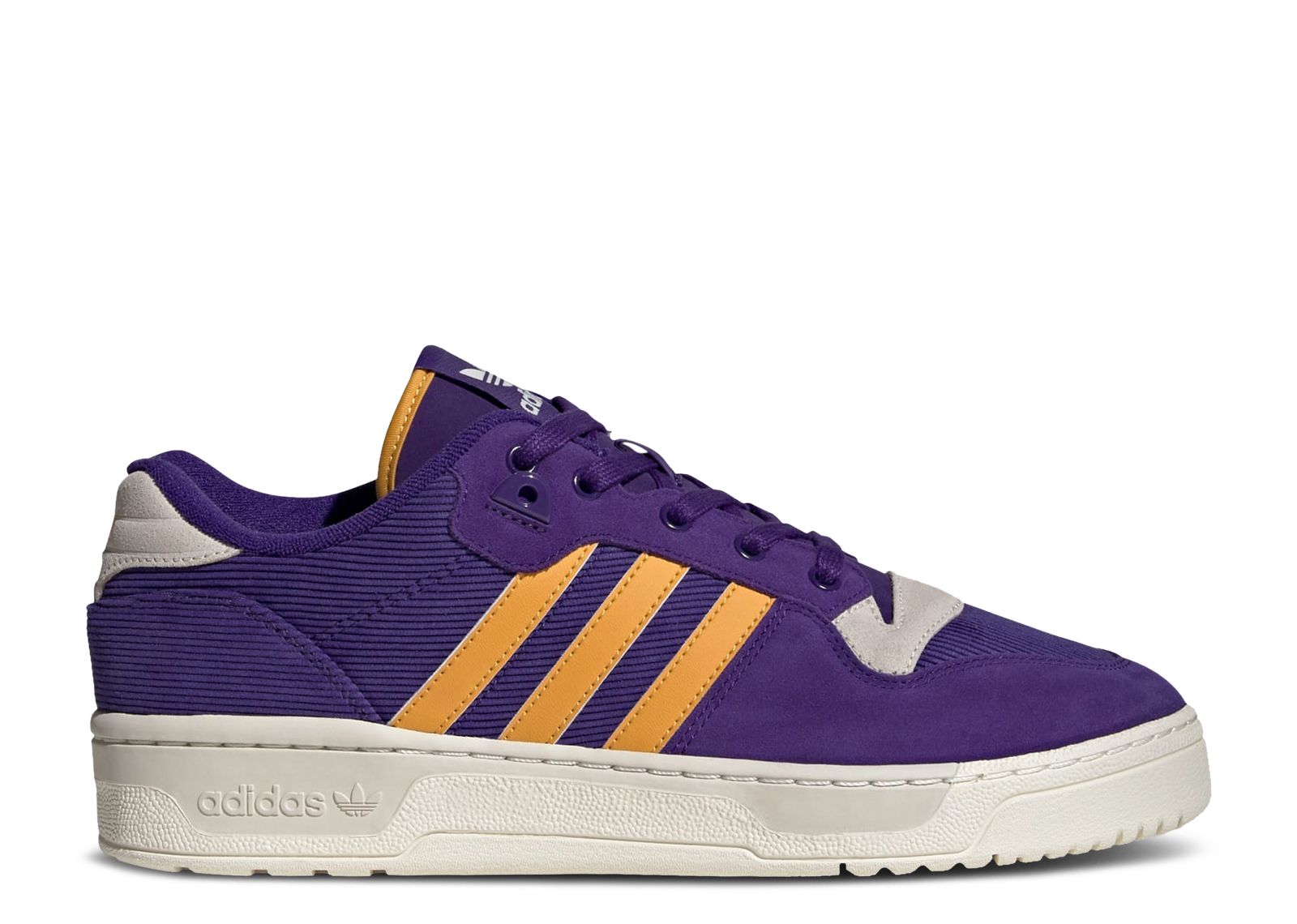 purple and yellow adidas