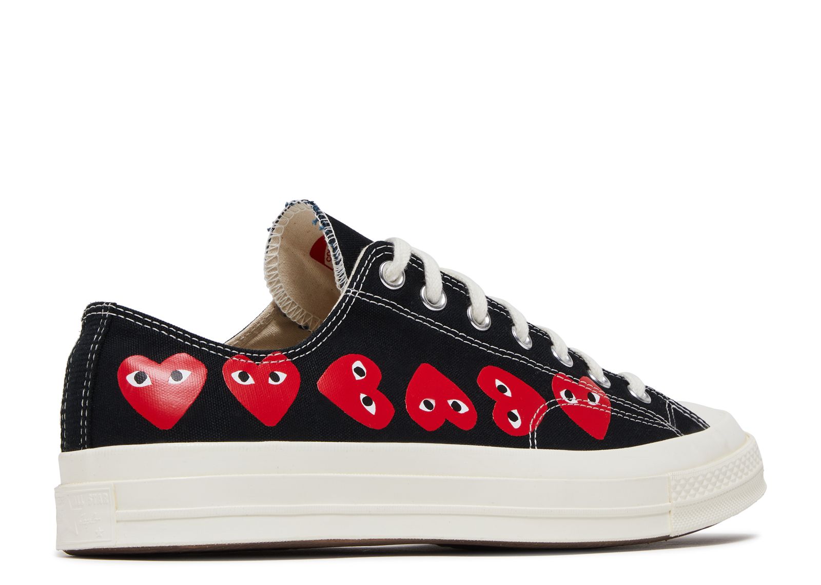 Black comme des garcons fashion converse low