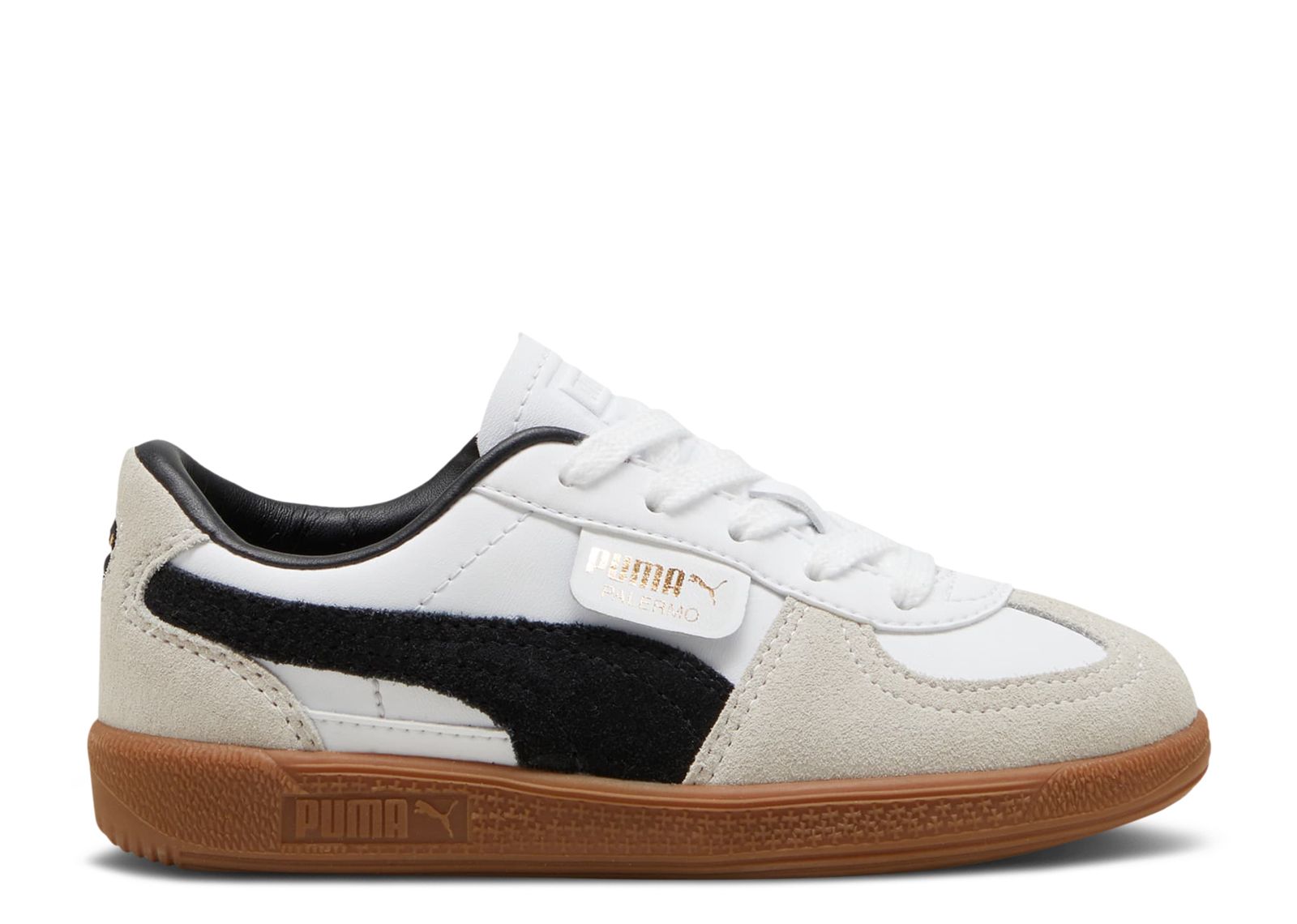 Palermo Leather Little Kid 'White Black Gum'