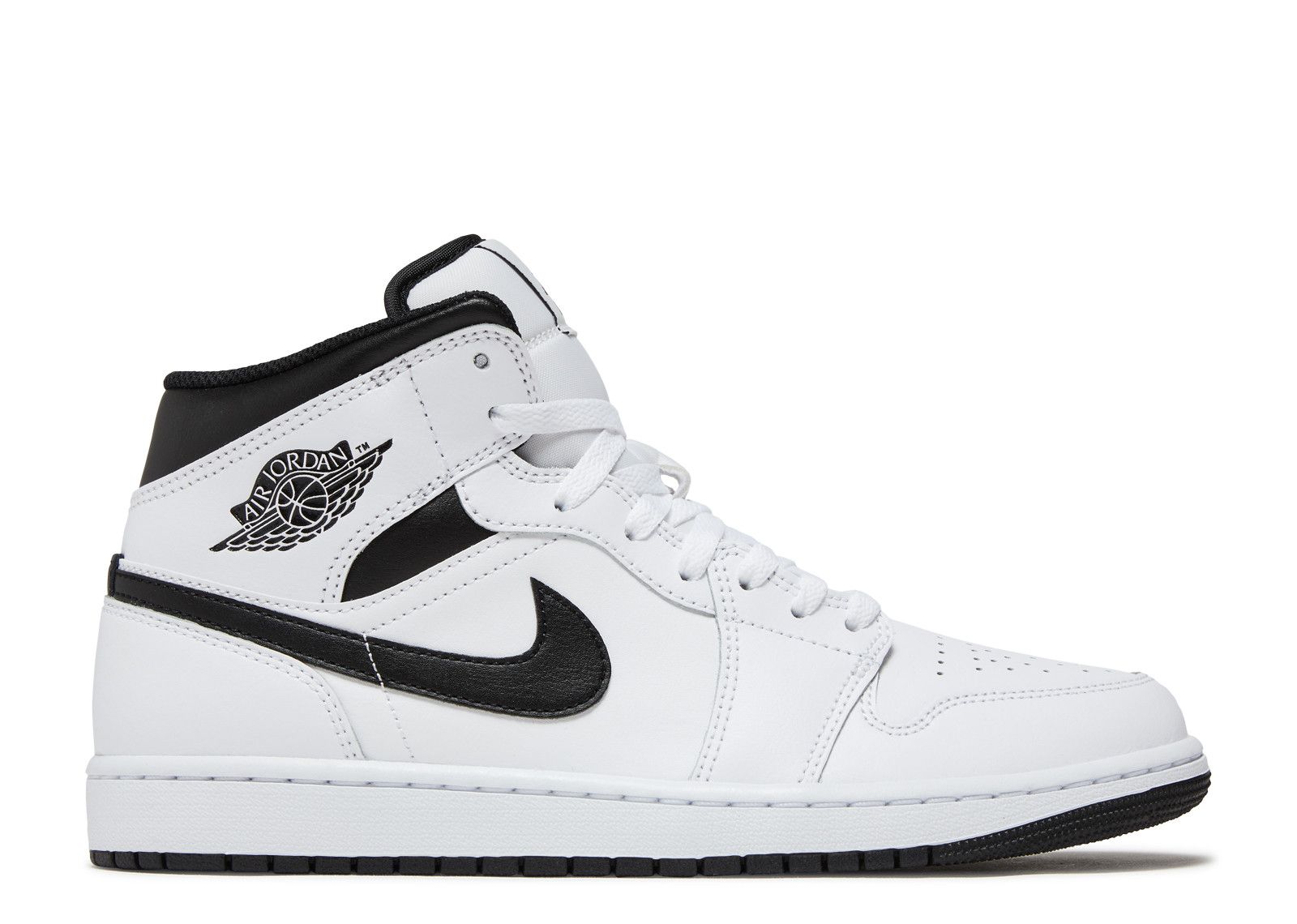 Jordan 1 Mid 'White Black'