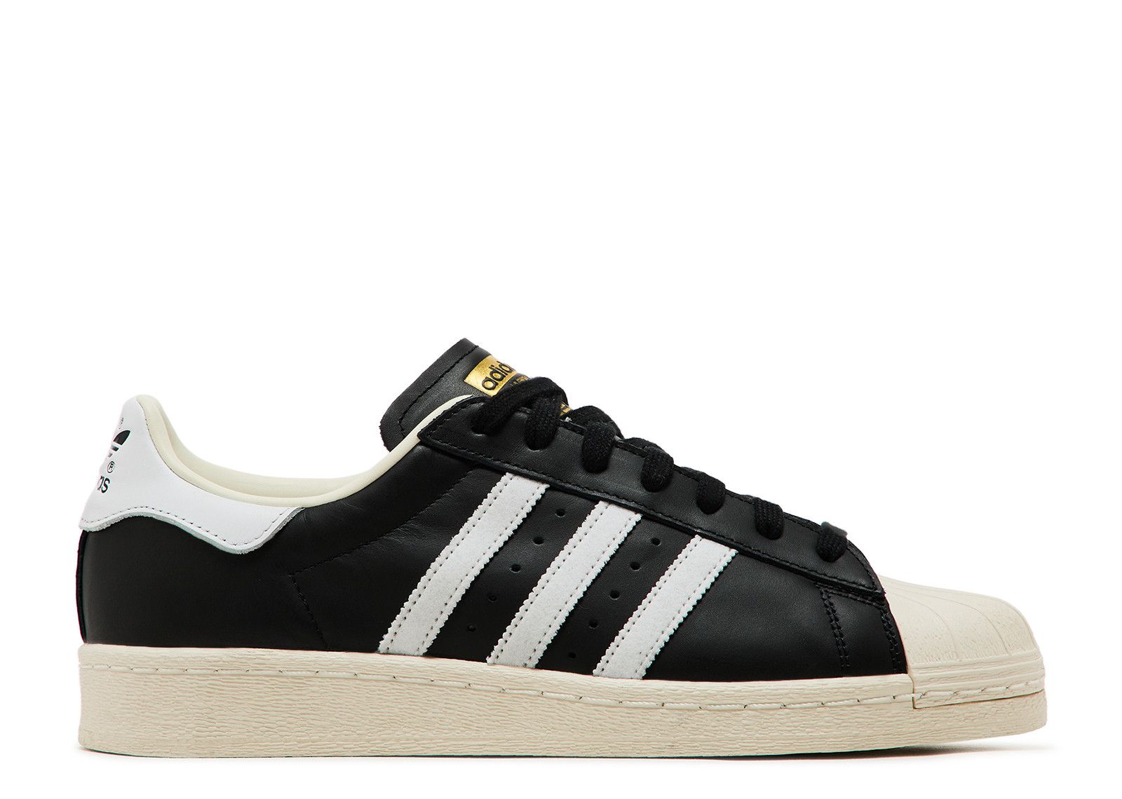 Adidas superstar 80s black black white hotsell