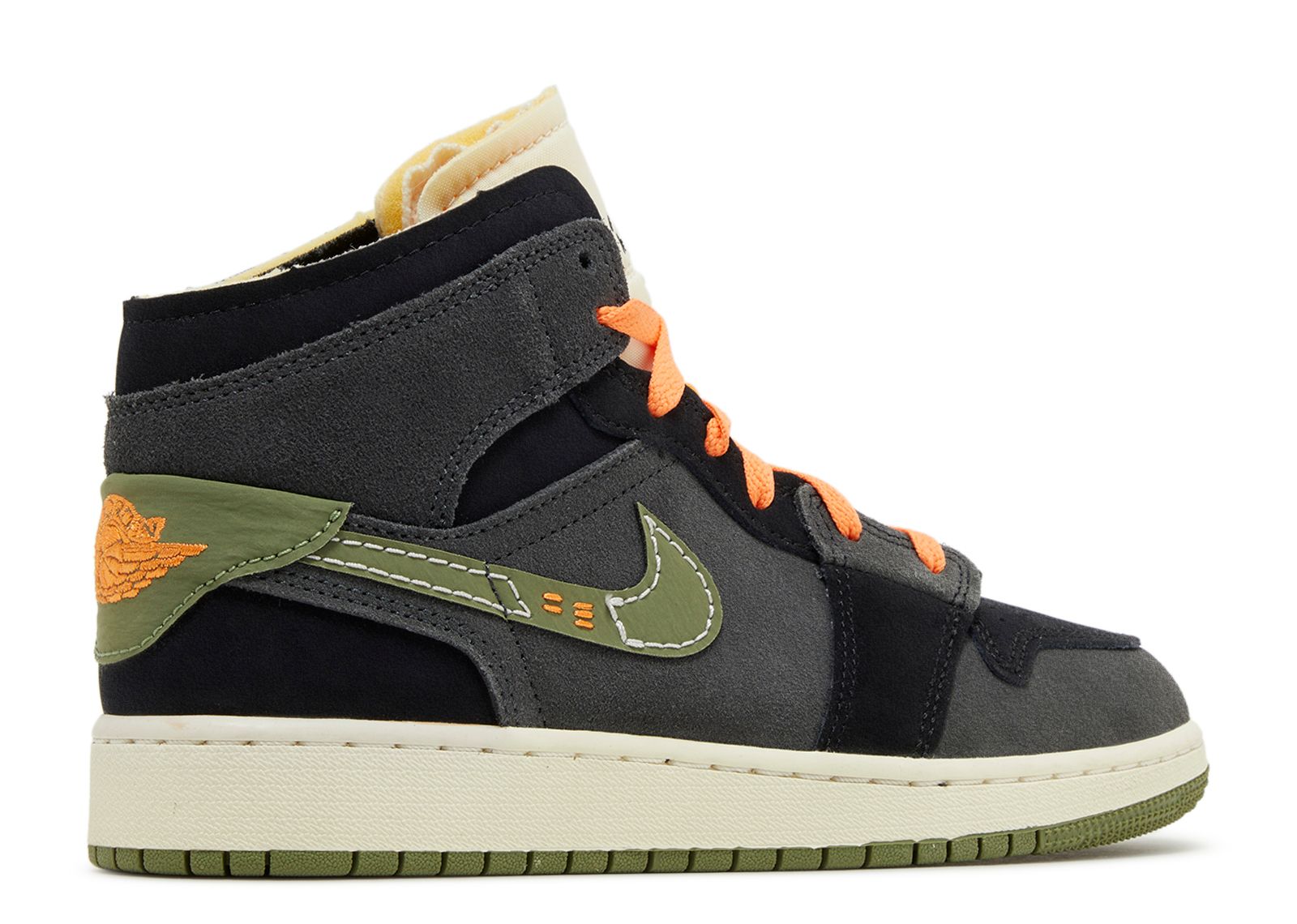 Jordan 1 Mid SE Craft GS 'Anthracite Light Olive' - Air Jordan