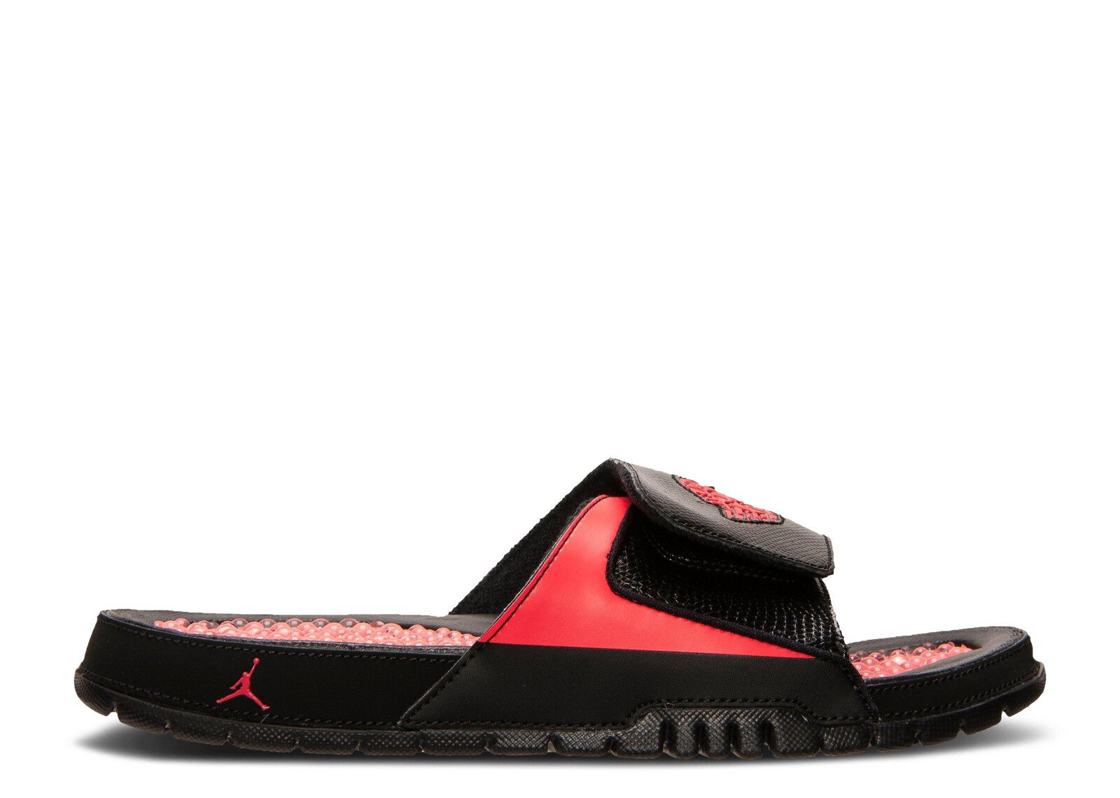 Mens Size 14 Air Jordan Hydro 2 Slide \'Infrared\' Sandals Black Red 644935-023 Jordan Hydro 2 Retro Slide  main image 3