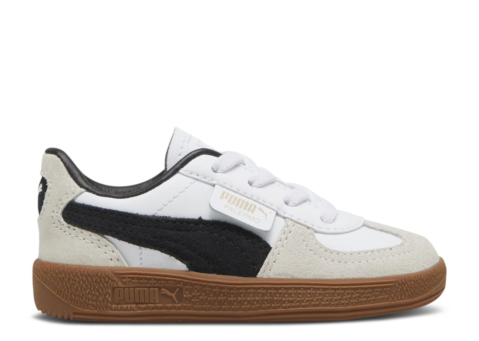 Palermo Leather Toddler 'White Black Gum'