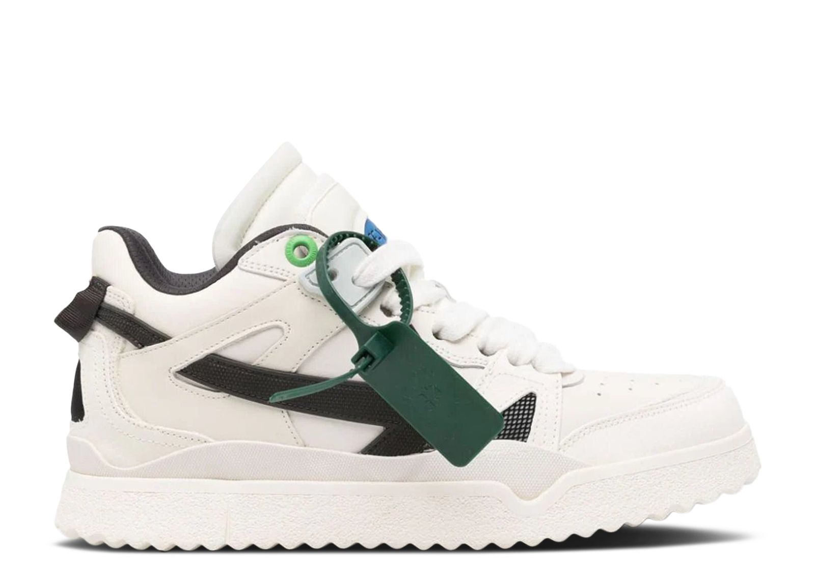 スニーカー Off-White OMIA234F23LEA002 MIDTOP SPONGE Sneakers Off-White Sponge Mid-Top Sneakers 'Red Grey