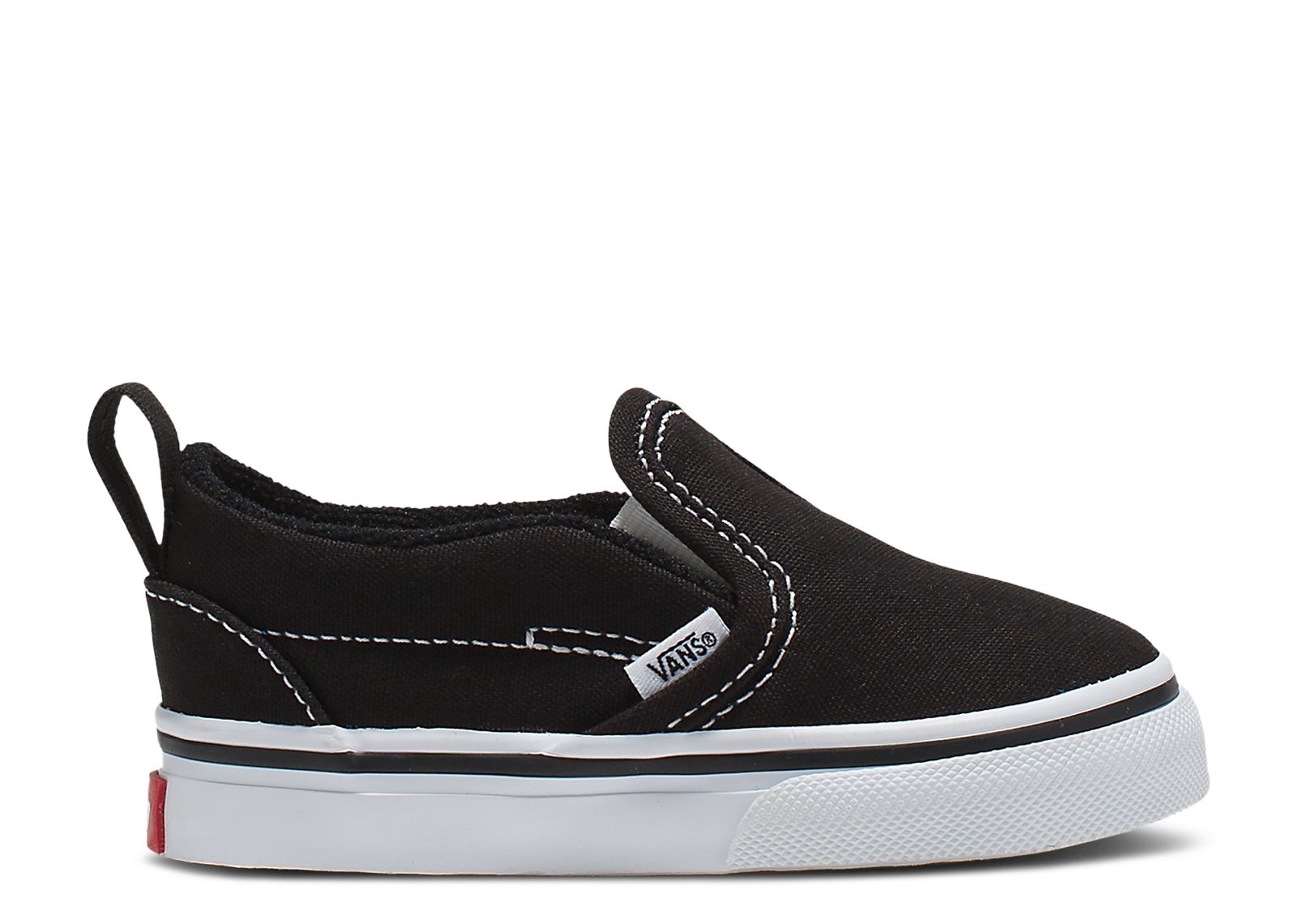 Slip-On V Toddler 'Black White'