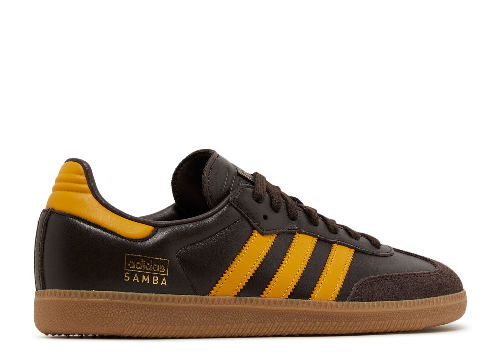 Samba OG Dark Brown Yellow