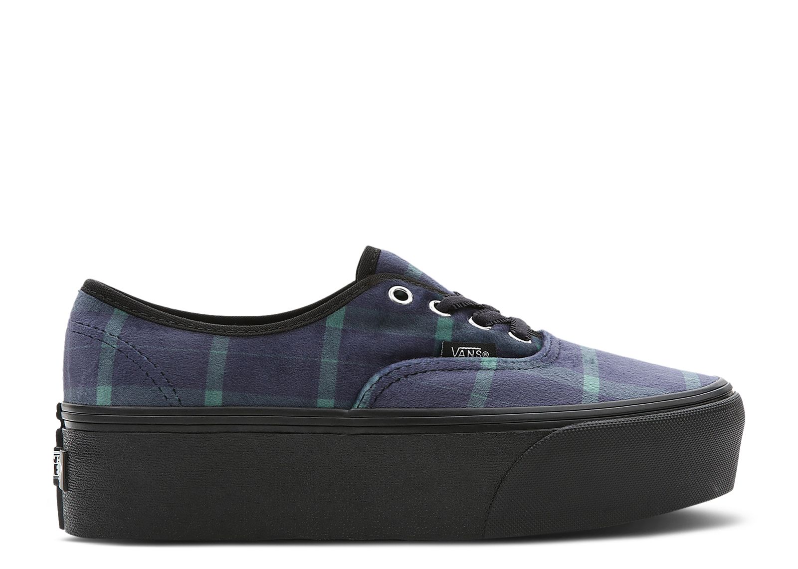 Authentic Stackform 'Velvet Plaid - Green Black'