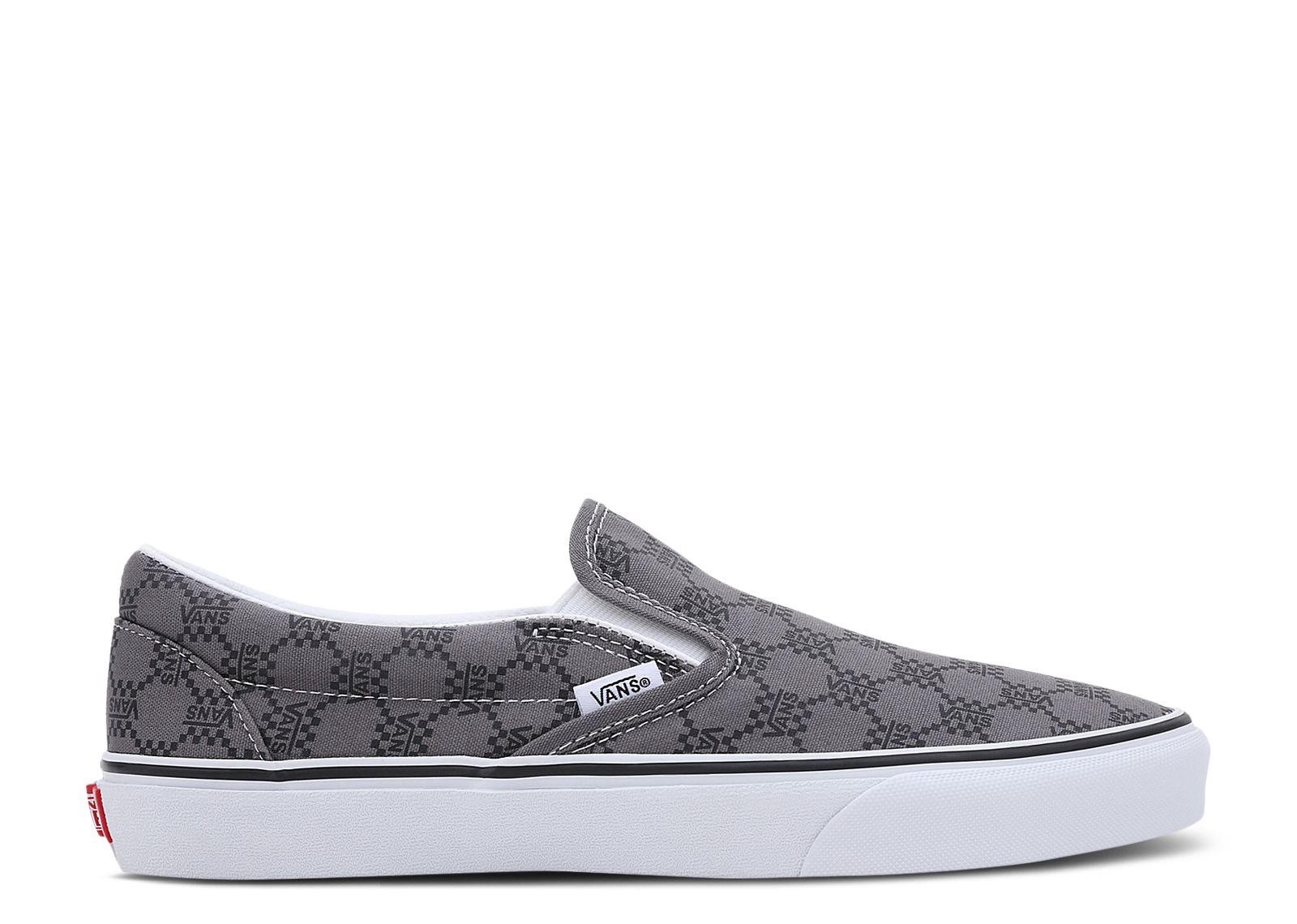 Classic Slip-On 'Monogram - Pewter'