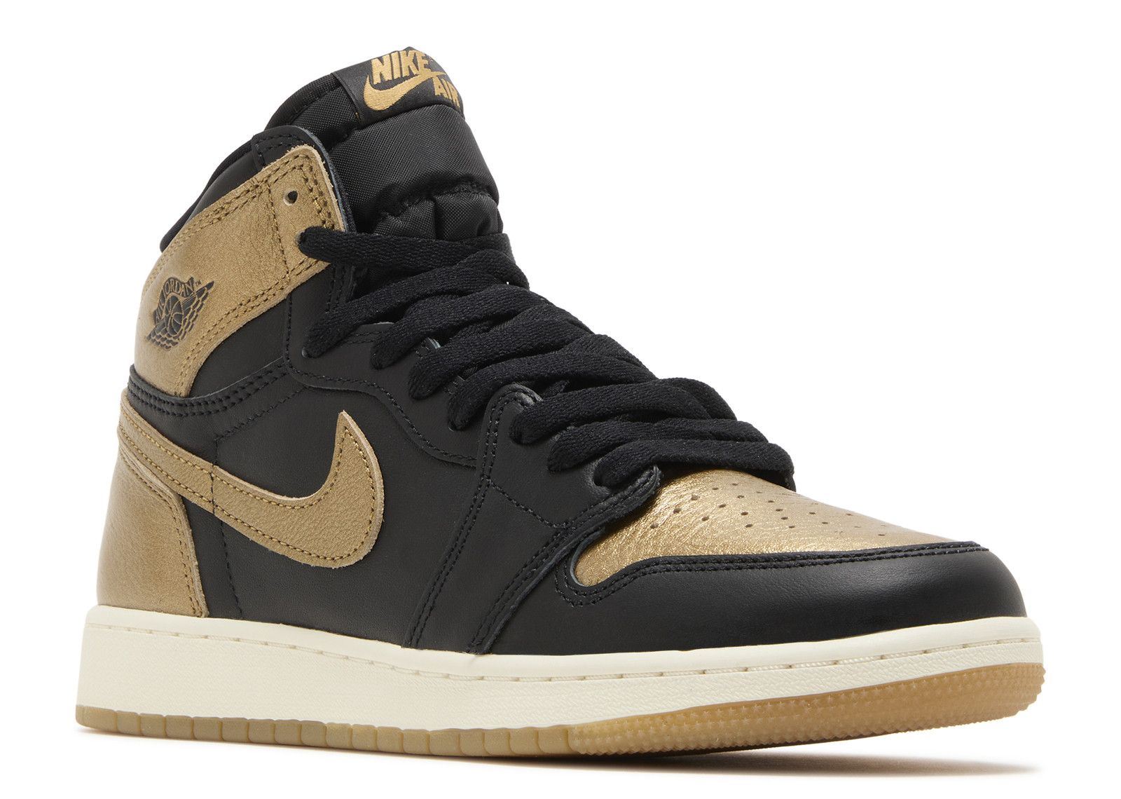 Jordan 1 Retro High OG GS 'Black Metallic Gold' - Air Jordan