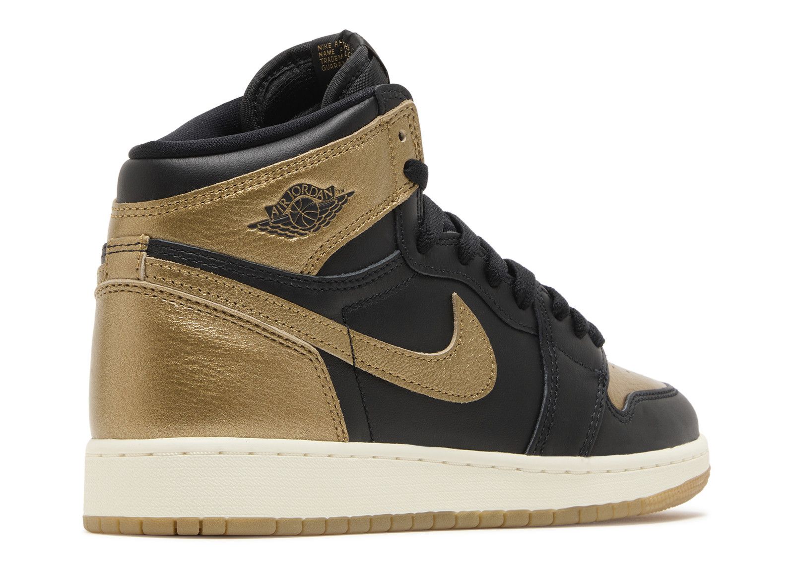 Jordan 1 Retro High OG GS 'Black Metallic Gold' - Air Jordan