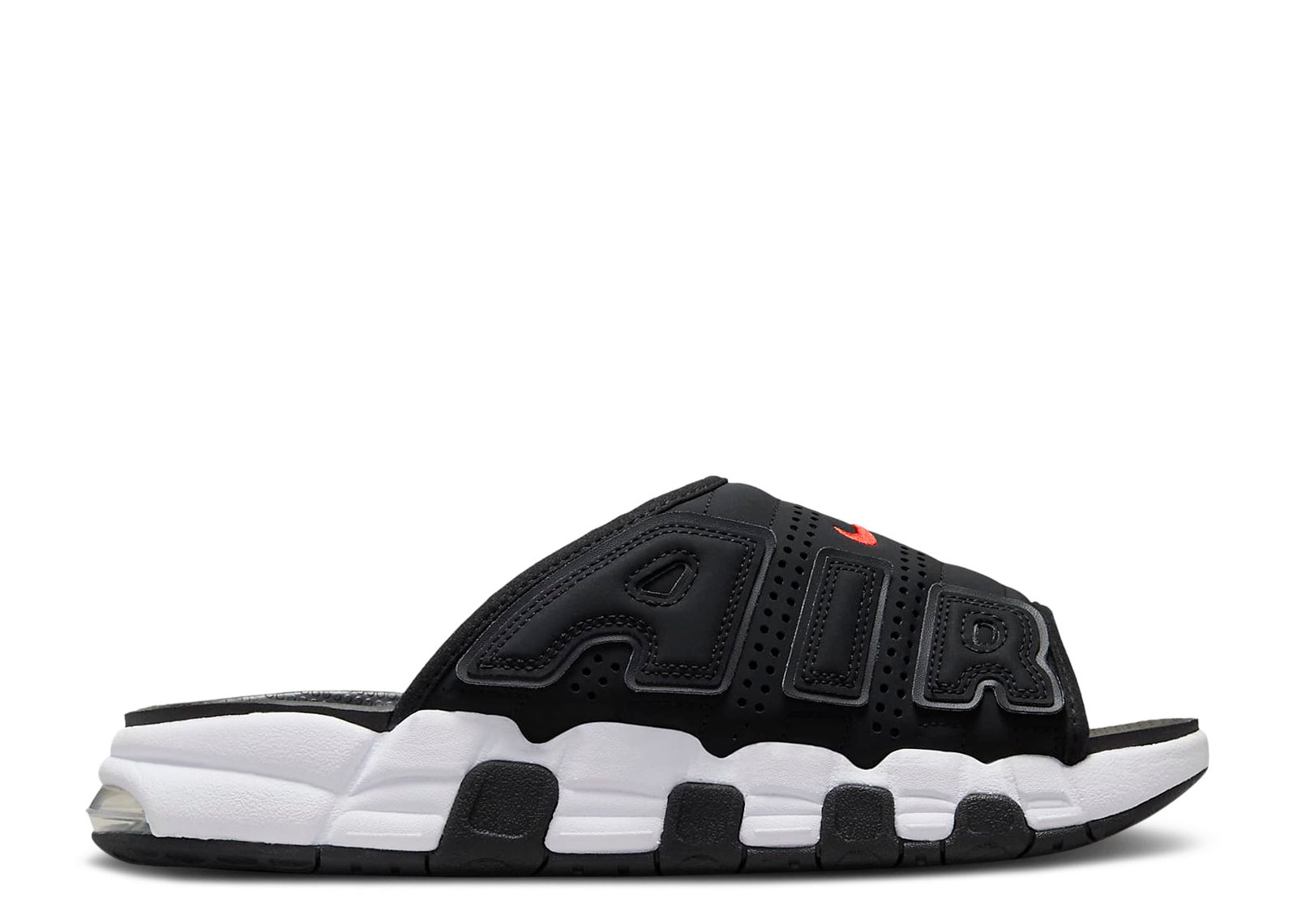 Air More Uptempo Slide 'Black White Red'