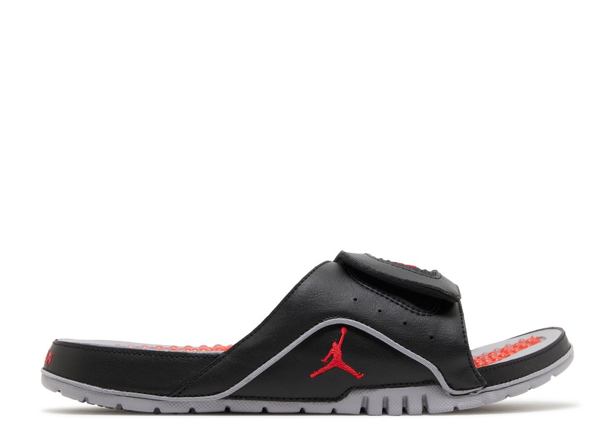 Jordan Hydro 4 Retro Slide 'Black Cement'