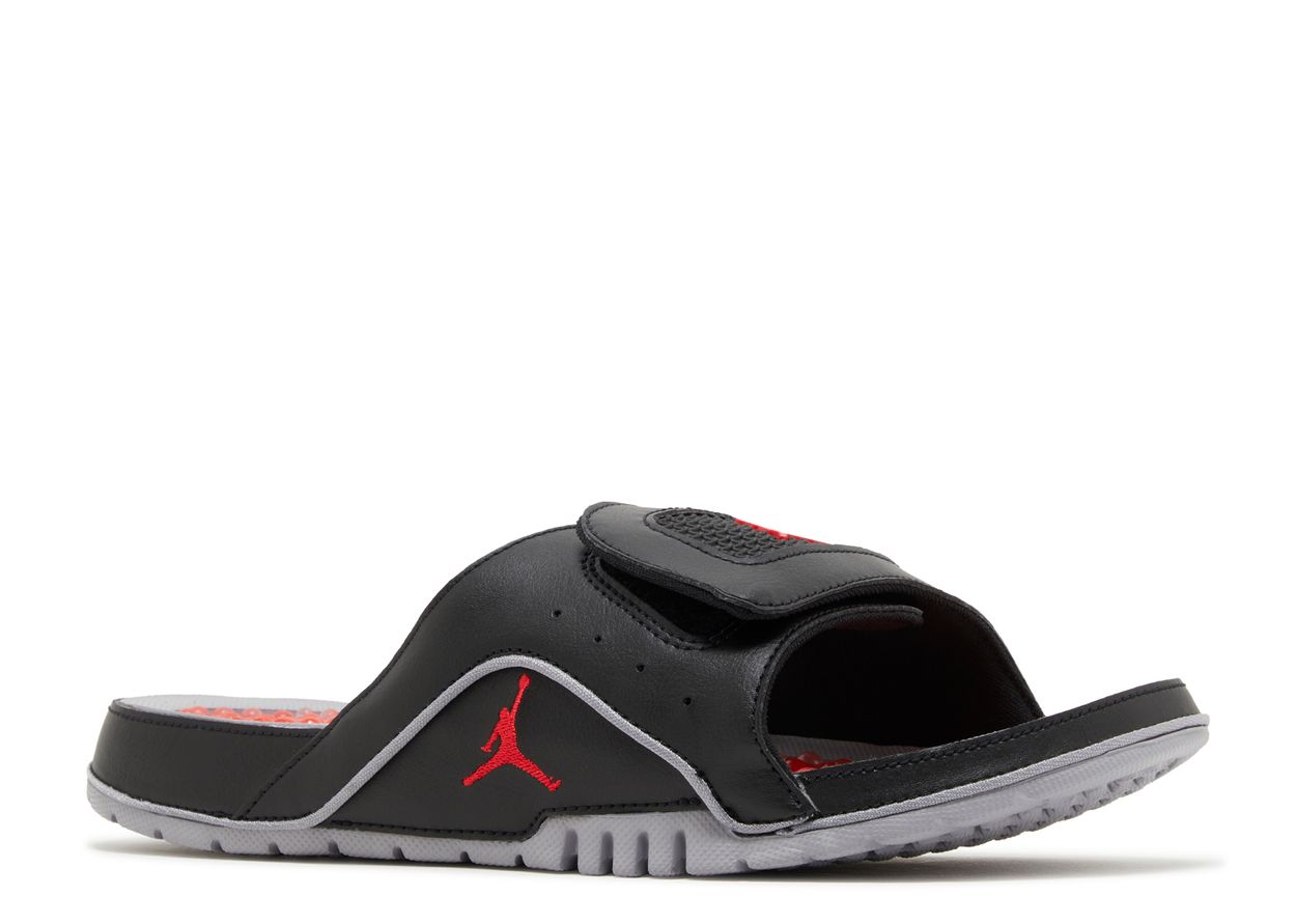 Jordan Hydro 4 Retro Slide 'Black Cement'