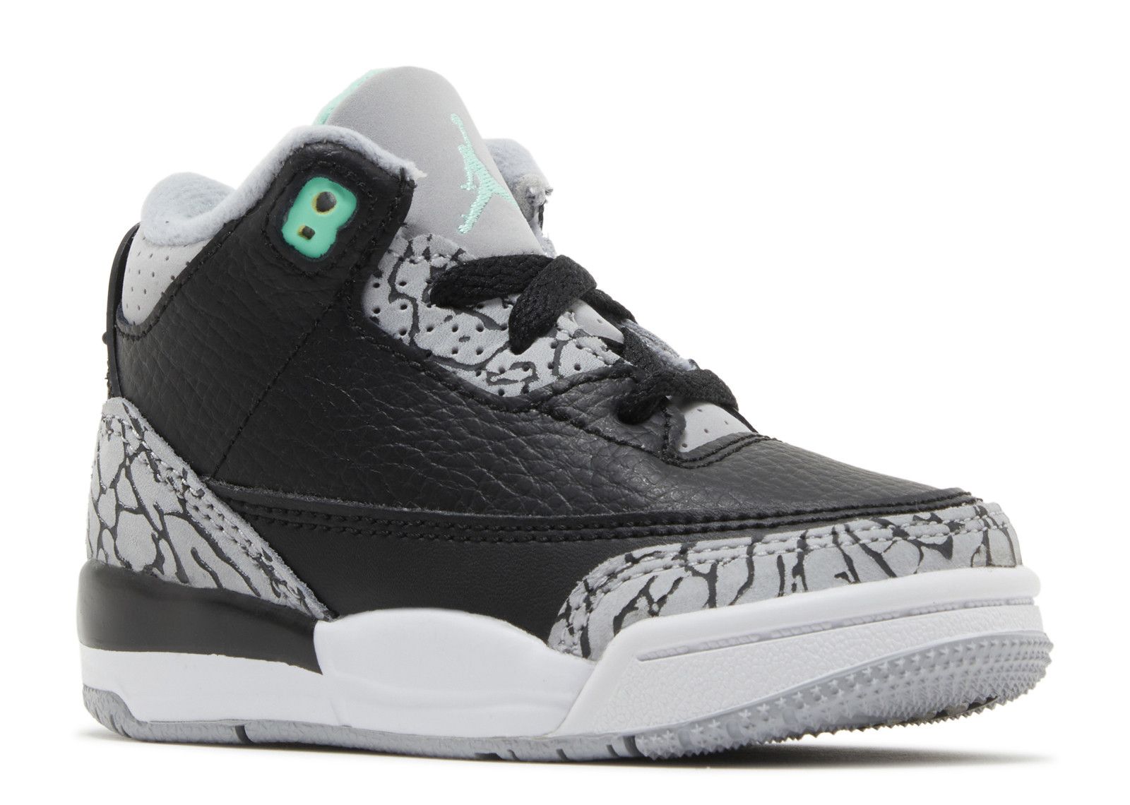 gray and green jordan 3s