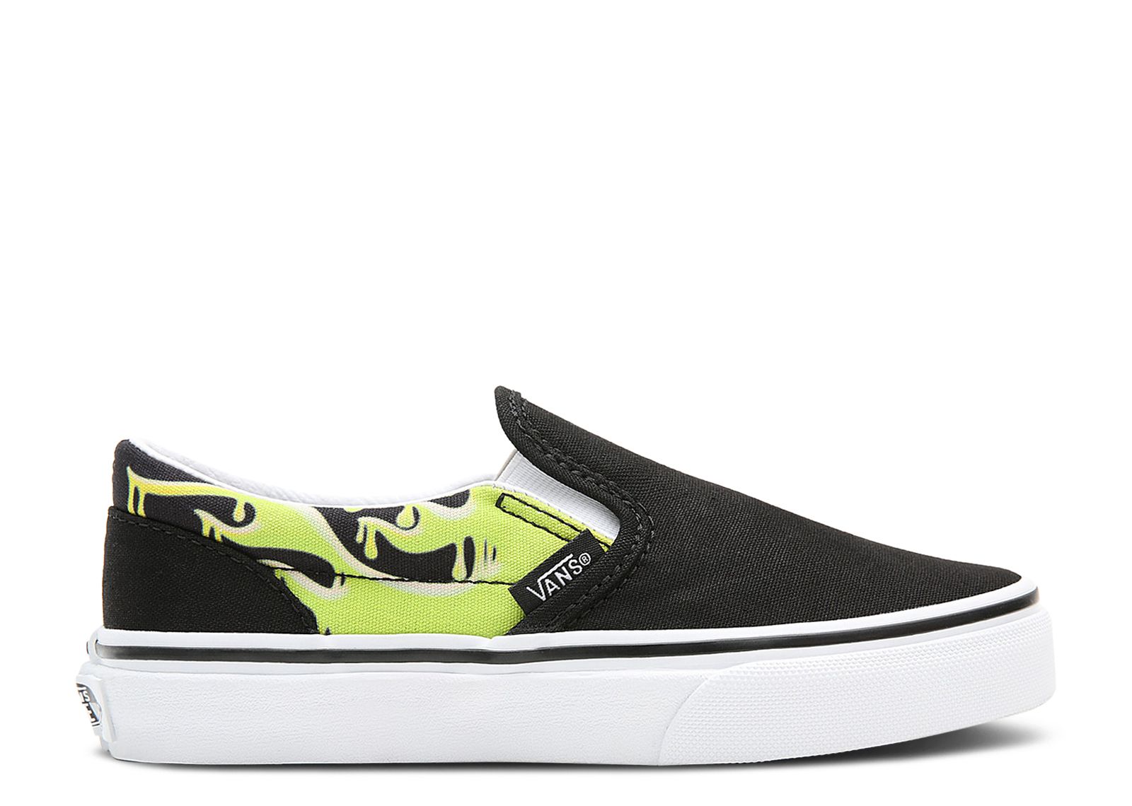 Classic Slip-On Kids 'Slime Flame'