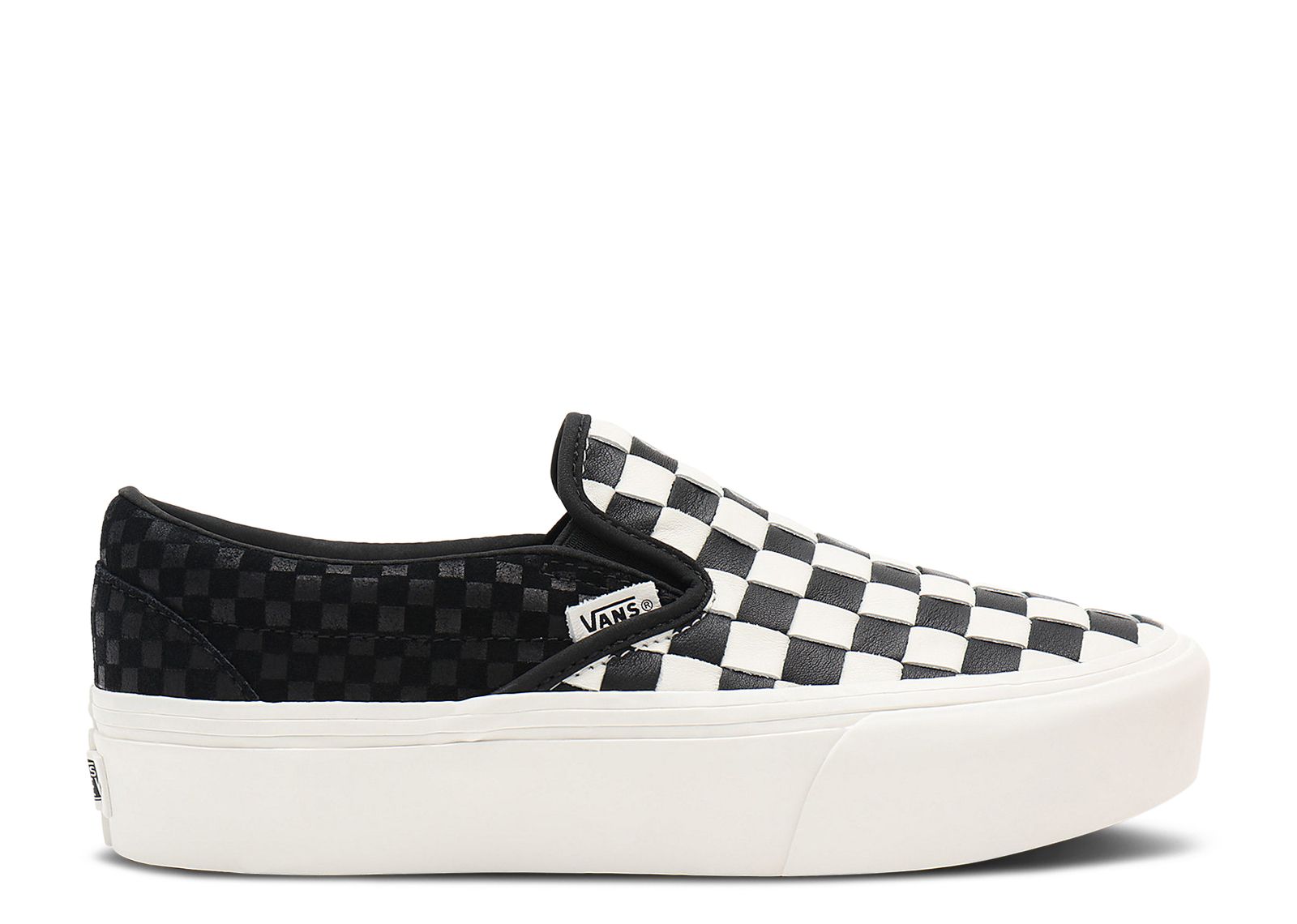 Classic Slip-On Platform 'Woven - Black Blanc de Blanc'