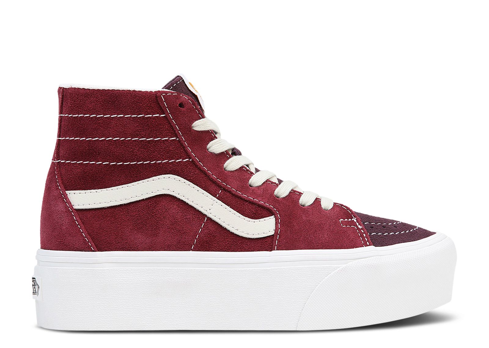 Sk8 Hi Tapered Stackform Varsity Suede Tawny Port Vans