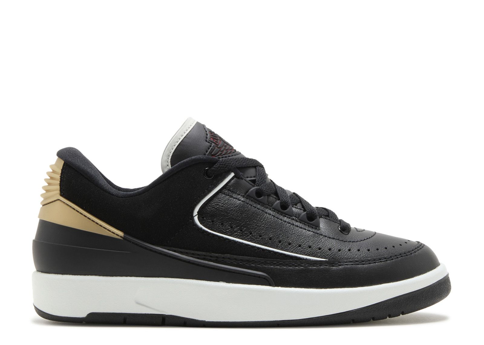 Wmns Jordan 2 Retro Low 'Black Metallic Gold'