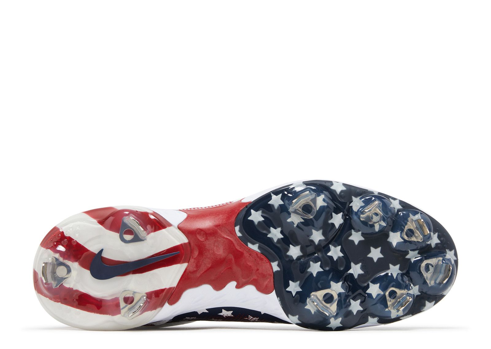 Nike Alpha Huarache Elite 3 Mid Stars & Stripes Cleats DA1675-416 SIZE 14.0 NWOB Nike Alpha Huarache Elite 3 Mid Stars & Stripes Cleats  main image 3