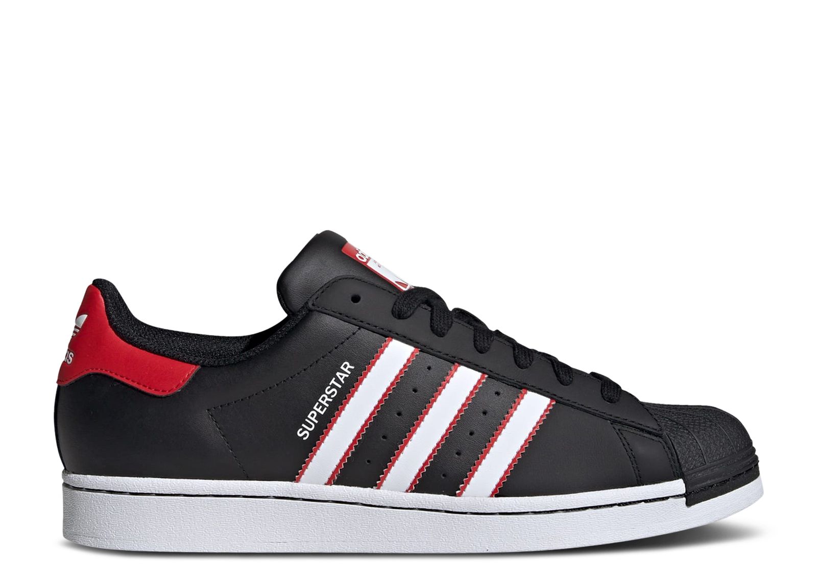 Superstar Black White Scarlet Adidas IF3631 core black cloud white better scarlet s23 Flight Club Japan