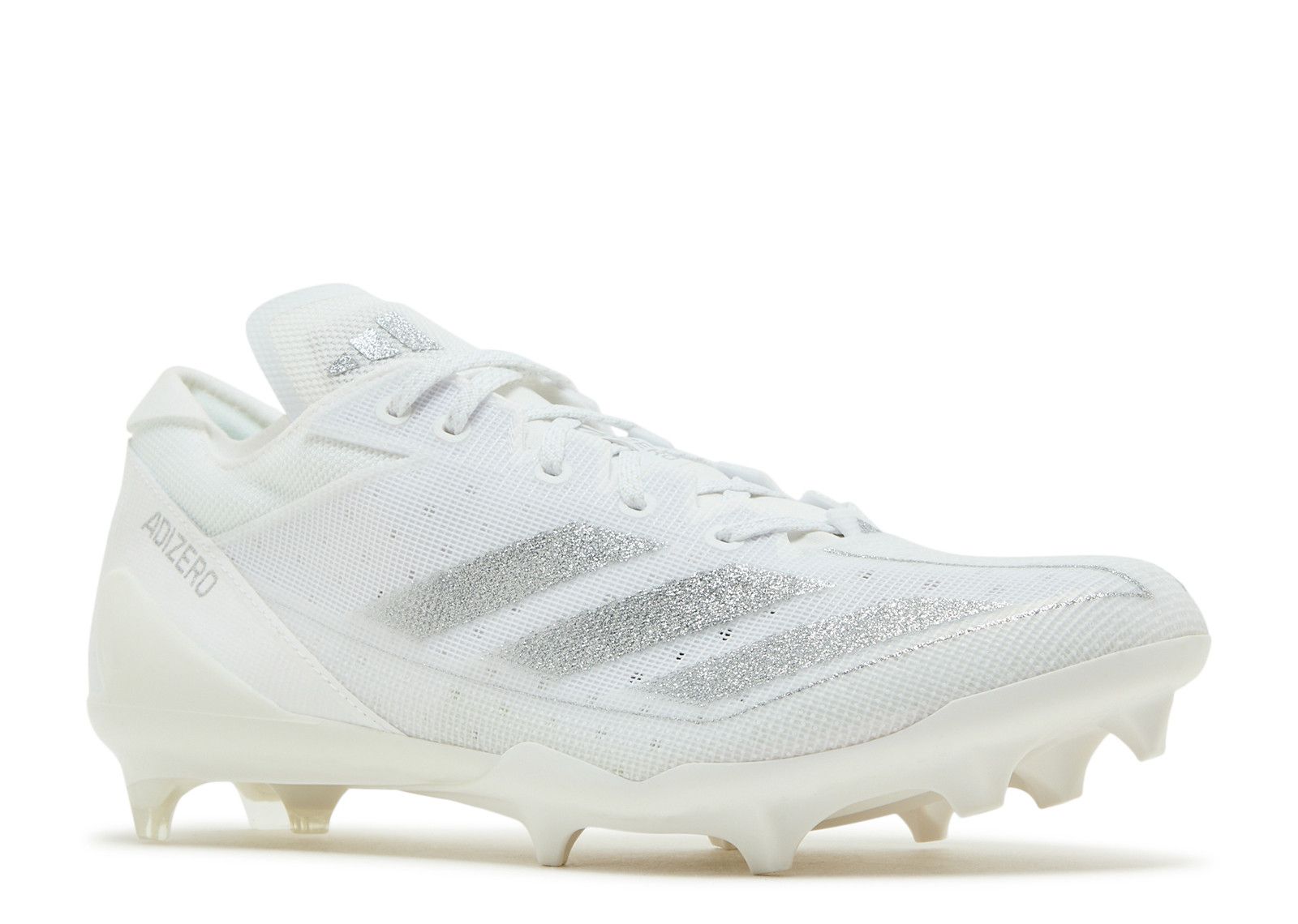 Adidas Adizero Electric Men\'s 9.5 White Metallic Silver Football Cleats IE4374 Adizero Electric  main image 4